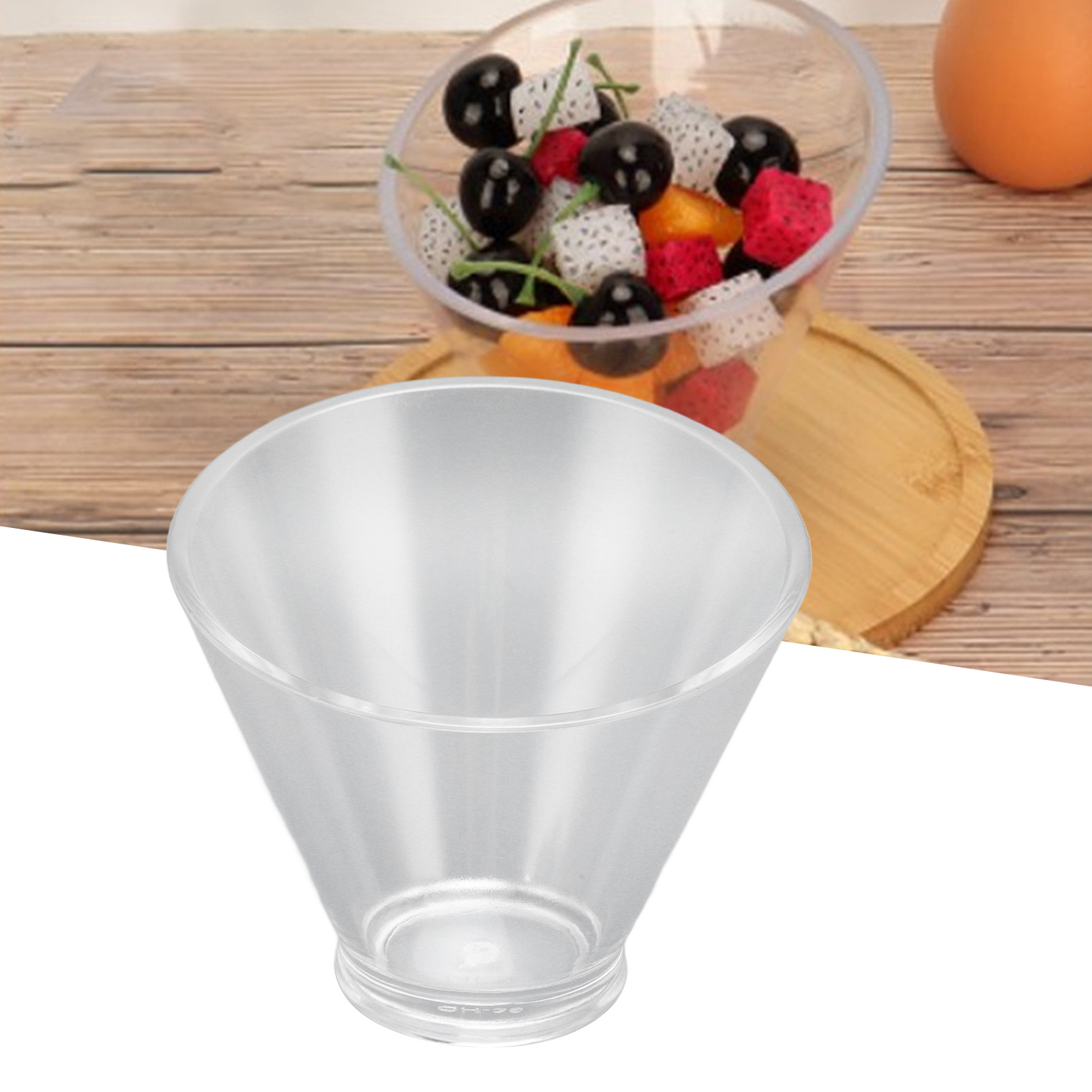 Schräge Acrylschüssel, Acryl-salatschüssel, Kleine Größe, 350 Ml