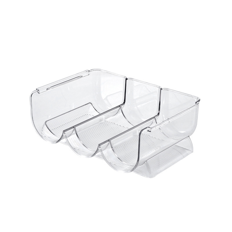 Stapelbares Weinregal, Dekorationsartikel, Für Den Heimgebrauch, Kreativer Flaschenhalter Aus Kunststoff, Für Bierflaschen, Getränke, Kühlschrank, Becherhalter, 3er-set, Transparent.