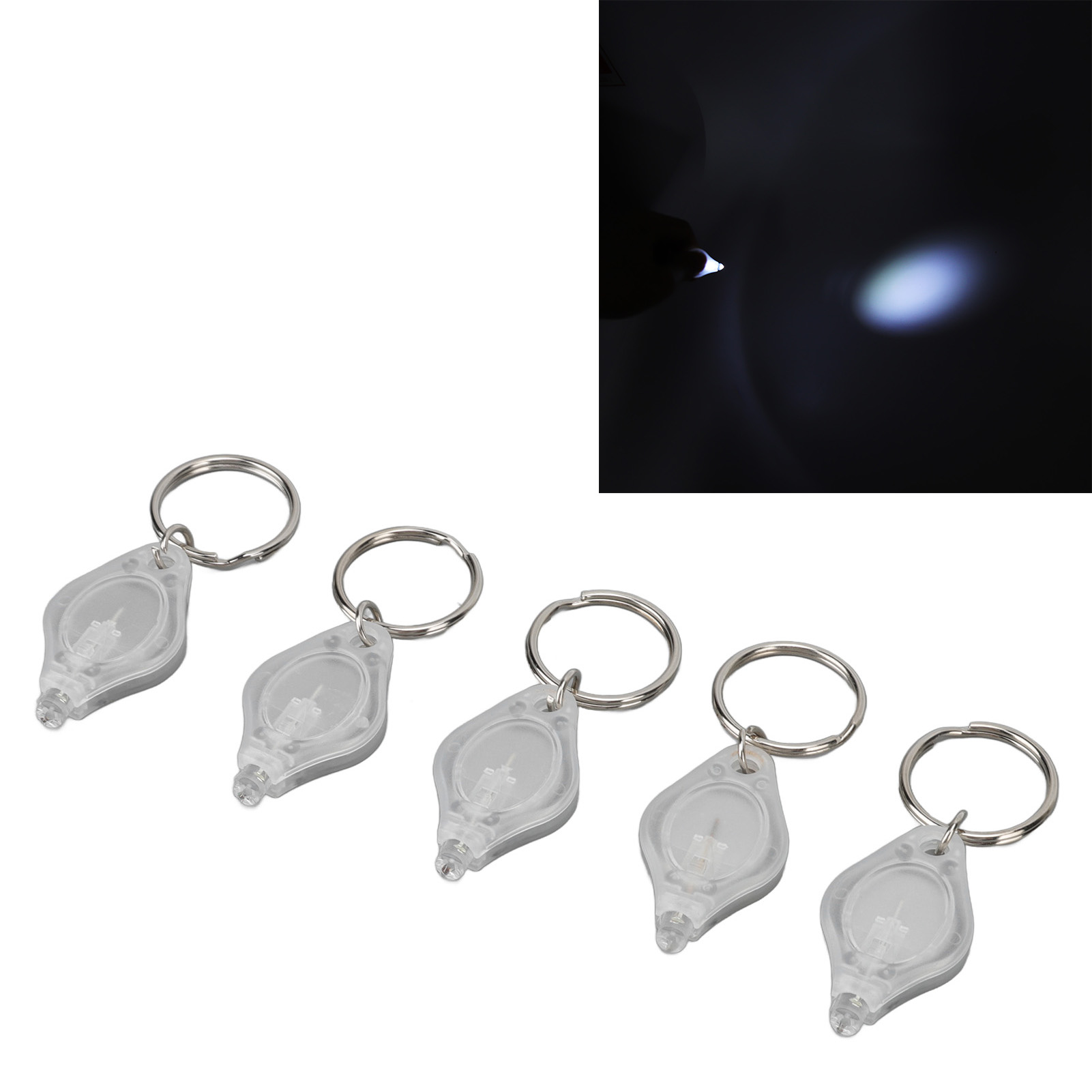 Mini-led-fingerlicht, Tragbar, Schlüsselanhänger, Weißes Licht