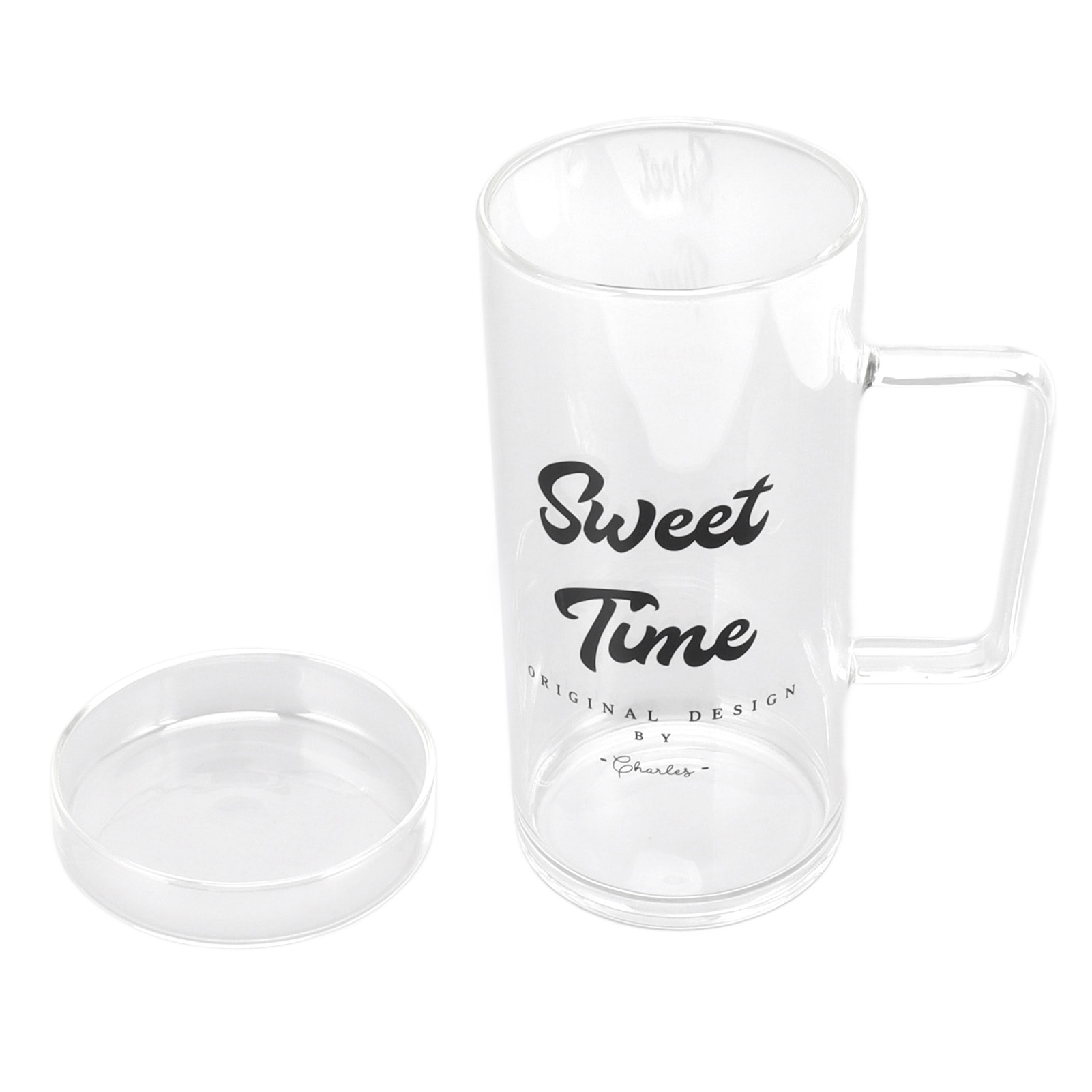 Hochwertiger, Klarer Trinkbecher Aus Borosilikatglas, Teetasse, Getränkebecher, Kaffeetasse, Einwandiger Becher.