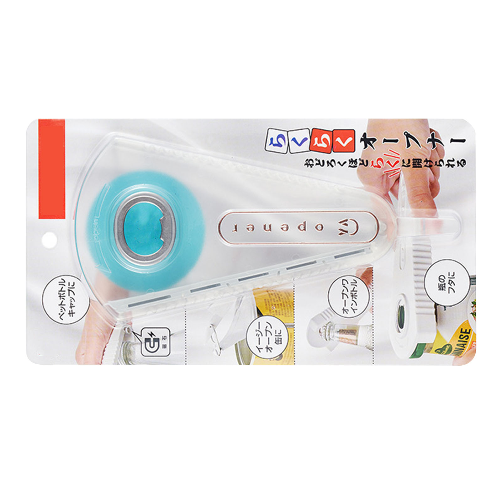 Japanischer Flaschenöffner Km.241aa, Multifunktionsschraubendreher, Verschiedene Modelle Erhältlich, 5099 Groß – Transparent