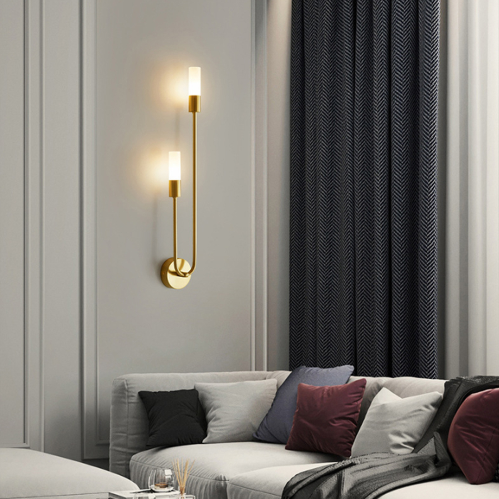 Moderne Wandleuchte Fürs Schlafzimmer, G9-leuchtmittel, Schlichte Wandleuchte Fürs Wohnzimmer, Kreative Led-wandleuchte