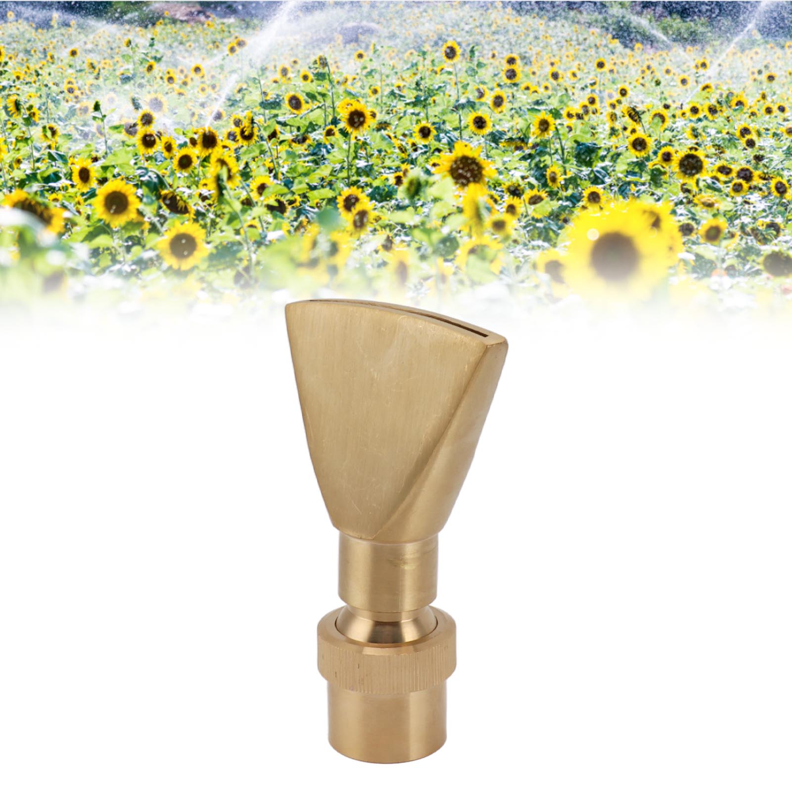 Flache Kupferdüse, Fächerförmige Düse, Entenschnabelförmige Düse, Kleine Und Verstellbare G1"-gartenbewässerungsbrunnendüse