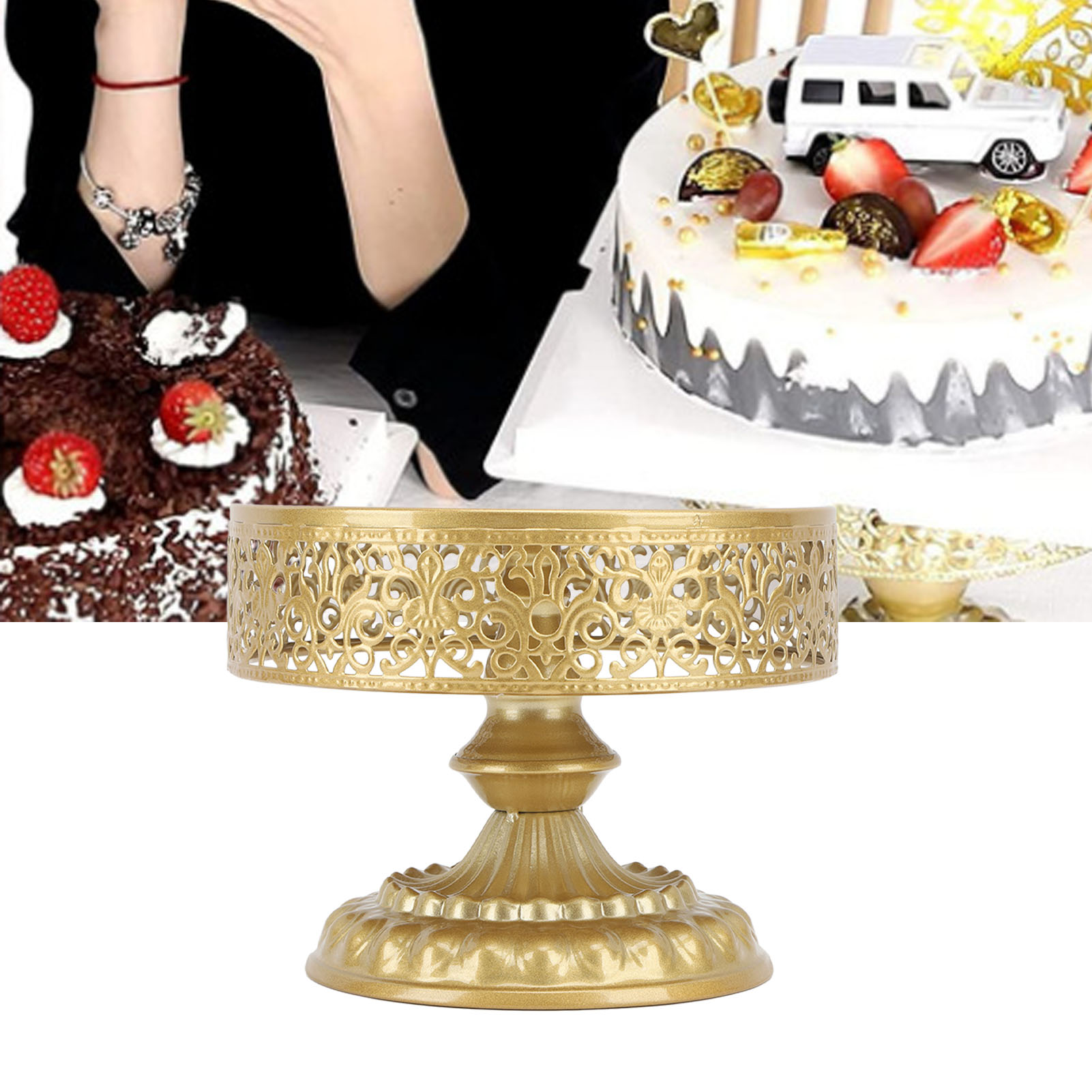 Tischdekoration Für Hochzeitsdesserts (kleine Größe), Tortenständer Im Europäischen Stil, Hochzeitsaccessoires, Tortenplatte Aus Spitze, Dessertständer Aus Eisen.