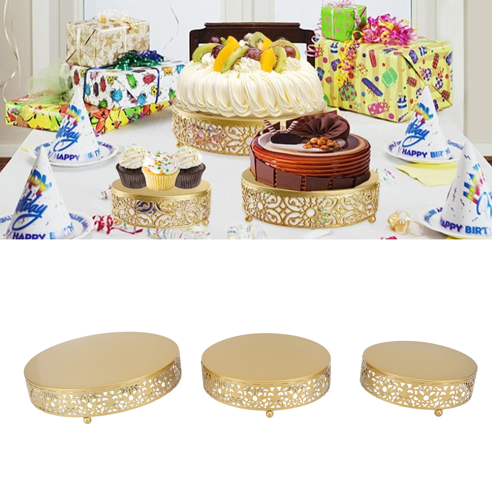 Tischaccessoires Im Europäischen Stil Für Hochzeiten: Runde Etagere, Schmiedeeiserne Etagere, Obstplatte, Desserttablett