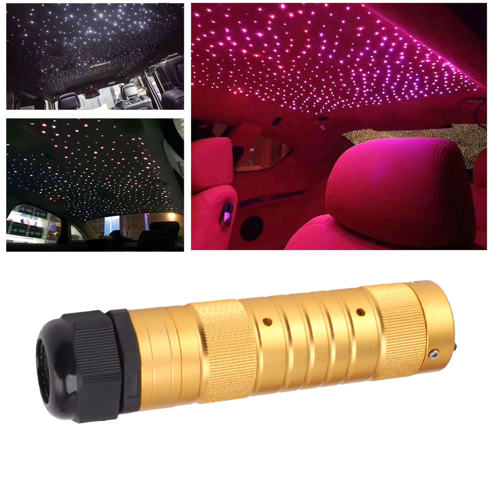7-watt-lichtleiter-sternenhimmel-deckenleuchten-set Mit Bluetooth-rgbw-leds, Musikmodus Per App/fernbedienung Steuerbar, Für Auto- Und Heimdekoration