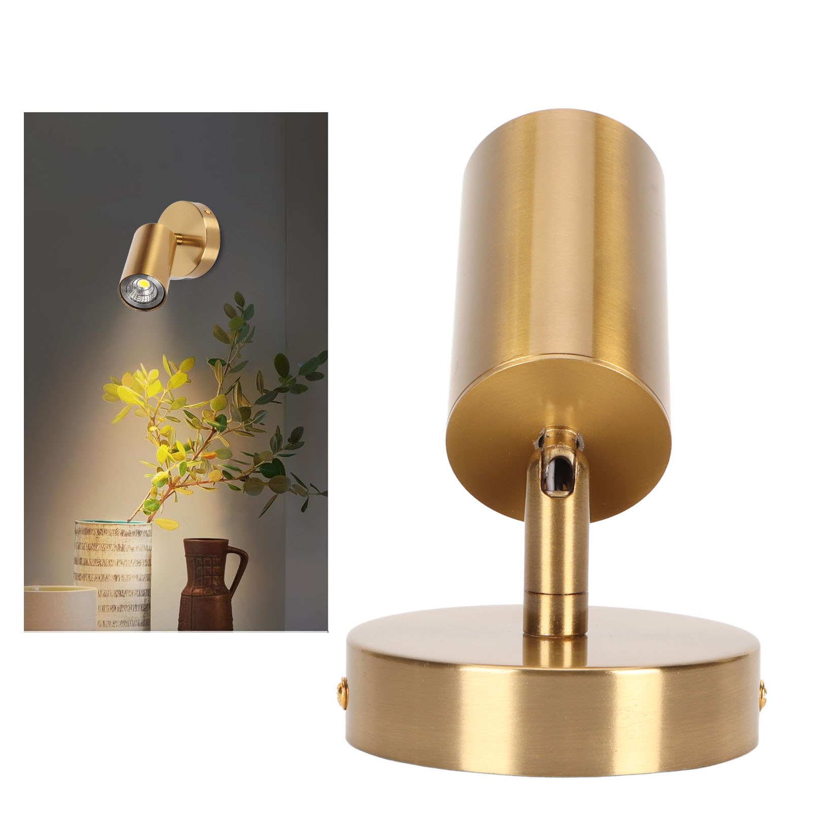 Verstellbare Led-nachttischlampe Mit Warmem 3000k-licht, Für Schlafzimmer Und Innenbeleuchtung