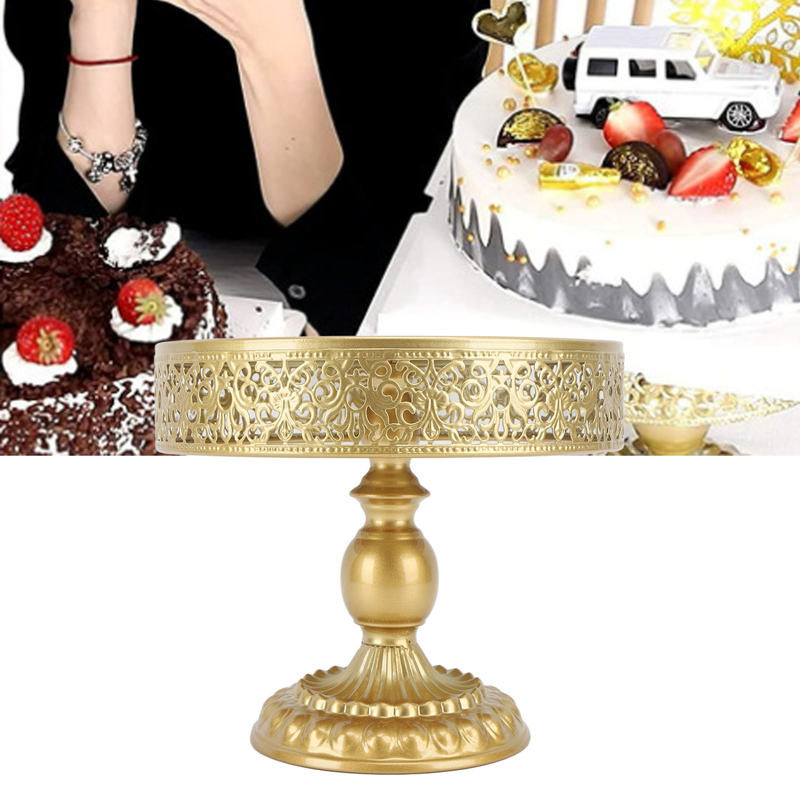 Desserttischdekoration Für Hochzeiten (neujahr), Tortenständer Im Europäischen Stil, Hochzeitsaccessoires, Tortenplatte Aus Spitze, Dessertständer Aus Eisen – Mittlere Größe