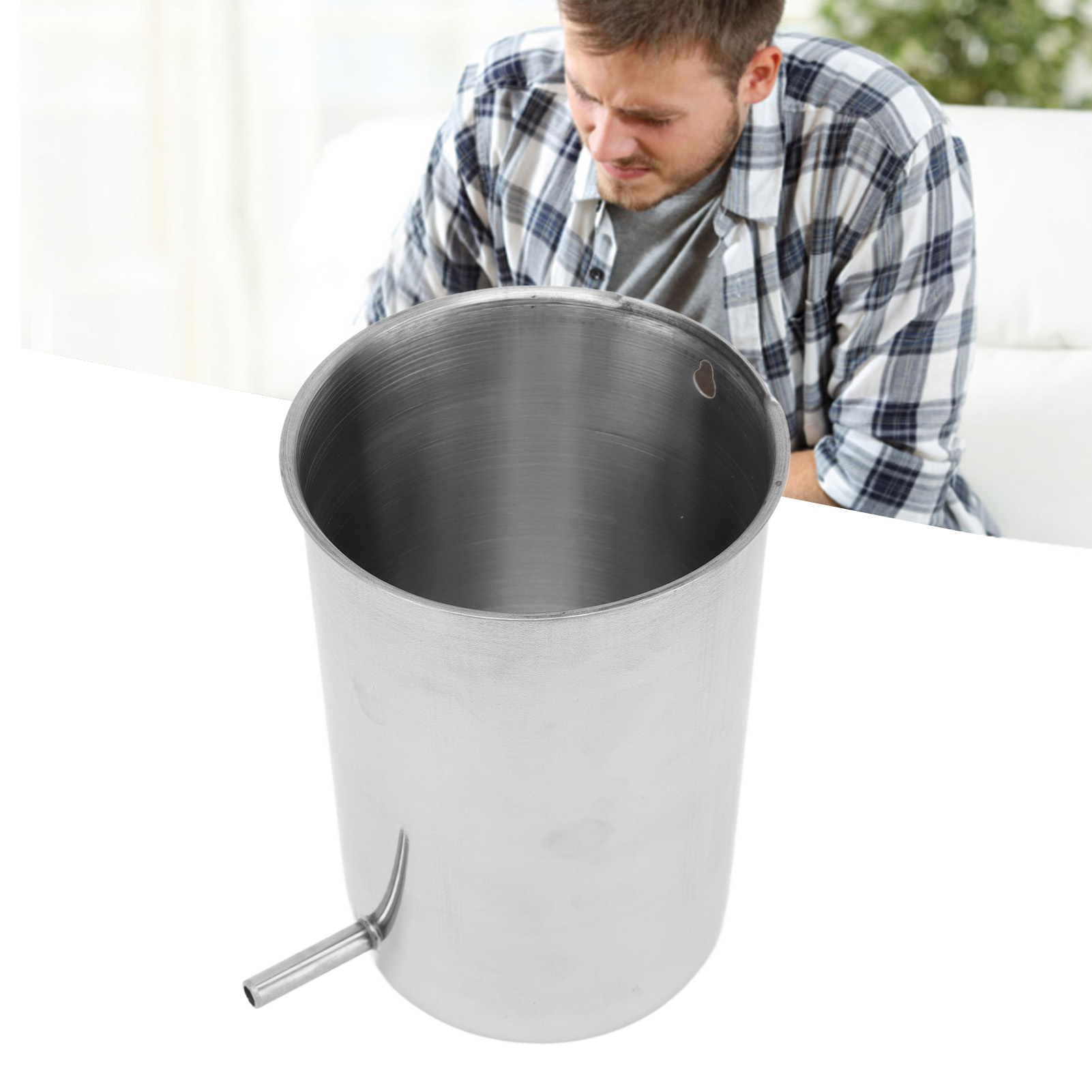 1000 Ml Einlaufbehälter Aus Edelstahl 304