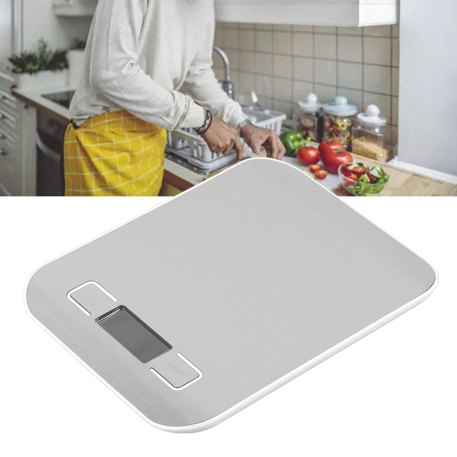 Kleine Elektronische Waage, Hochpräzise Küchenwaage Aus Edelstahl Zum Backen, Elektronisches Wiegen.
