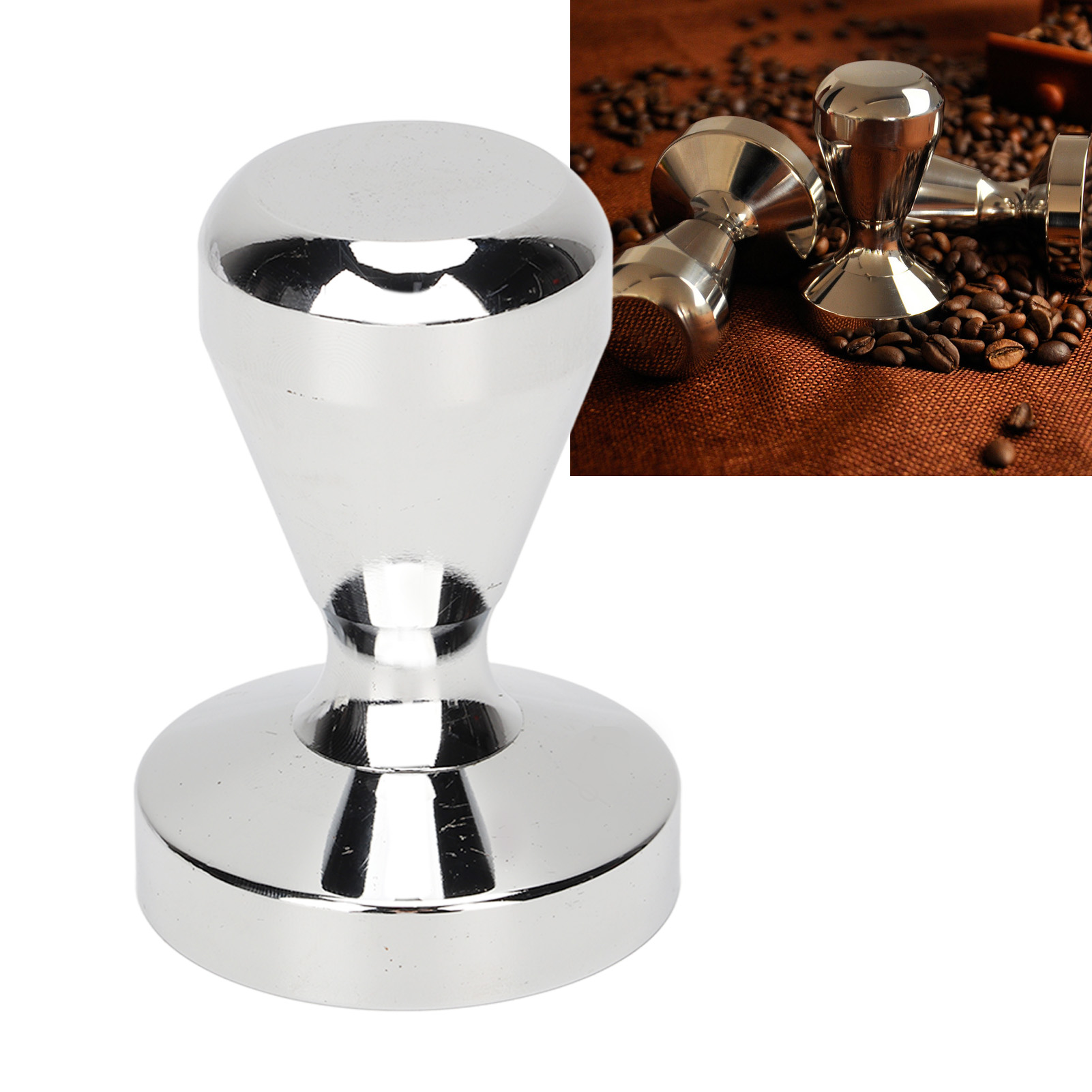 Italienische Espressomaschine, Italienische Kaffeemaschine, Passender Tamper, Einteiliger Edelstahl-kaffeetamper, 51-mm-tamperhammer