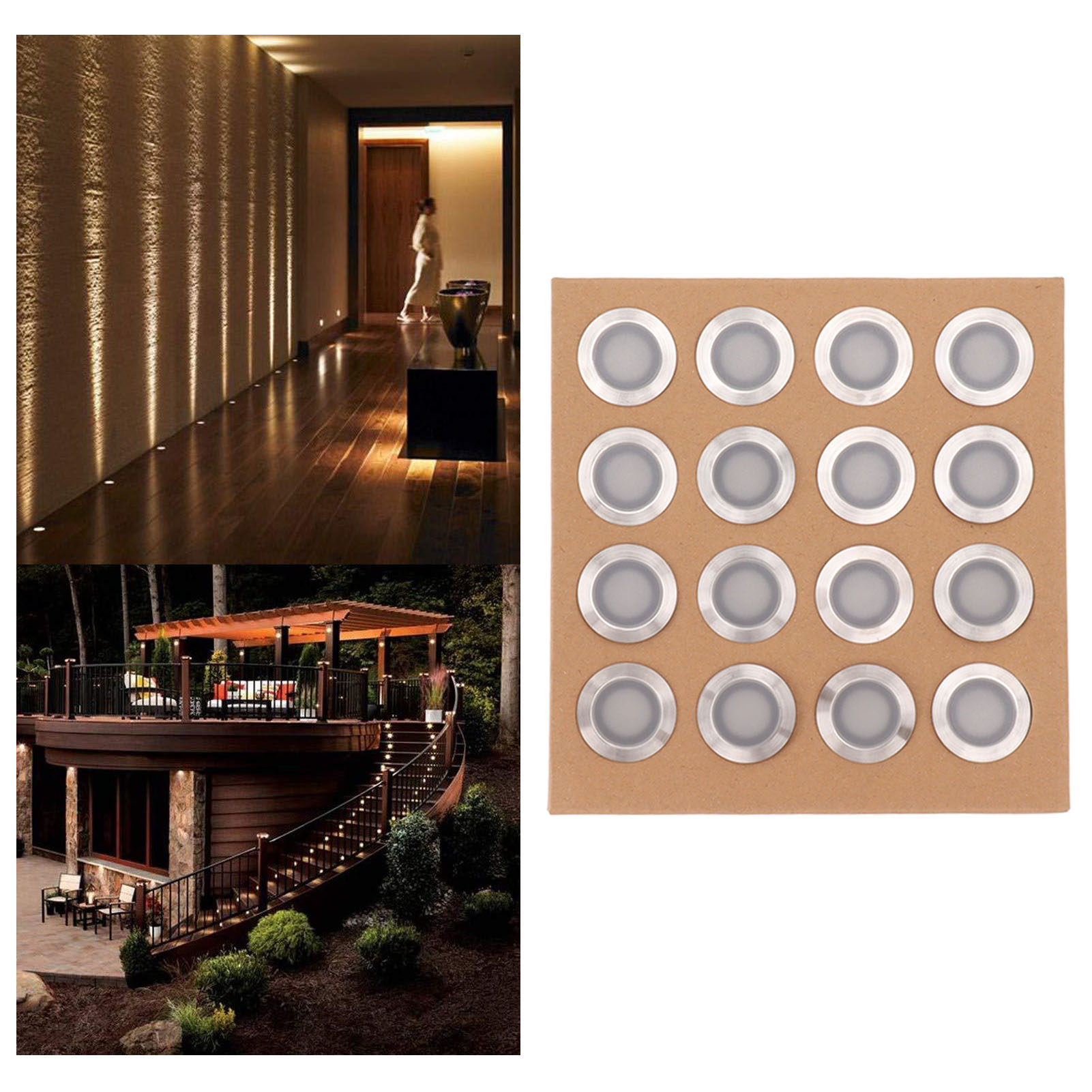 Led-stehleuchte, Edelstahl-hofleuchte, Außenbeleuchtung Für Hotels Und Villen, Ip67-lichterkette, Gartenbeleuchtung, Europäischer Standard.