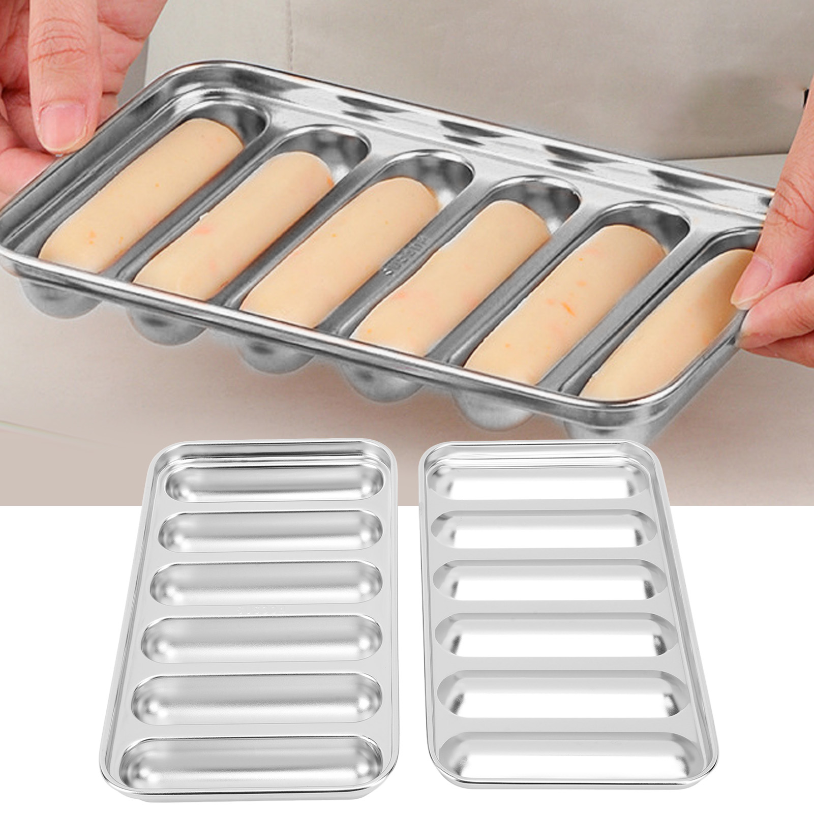 Dampfgarer-wurstform Aus Lebensmittelechtem Edelstahl 304, Ideal Zum Dämpfen Von Babynahrung, Hausgemachtem Gebäck, Würstchen, Hotdogs Und Glutenfreien Zubereitungen.
