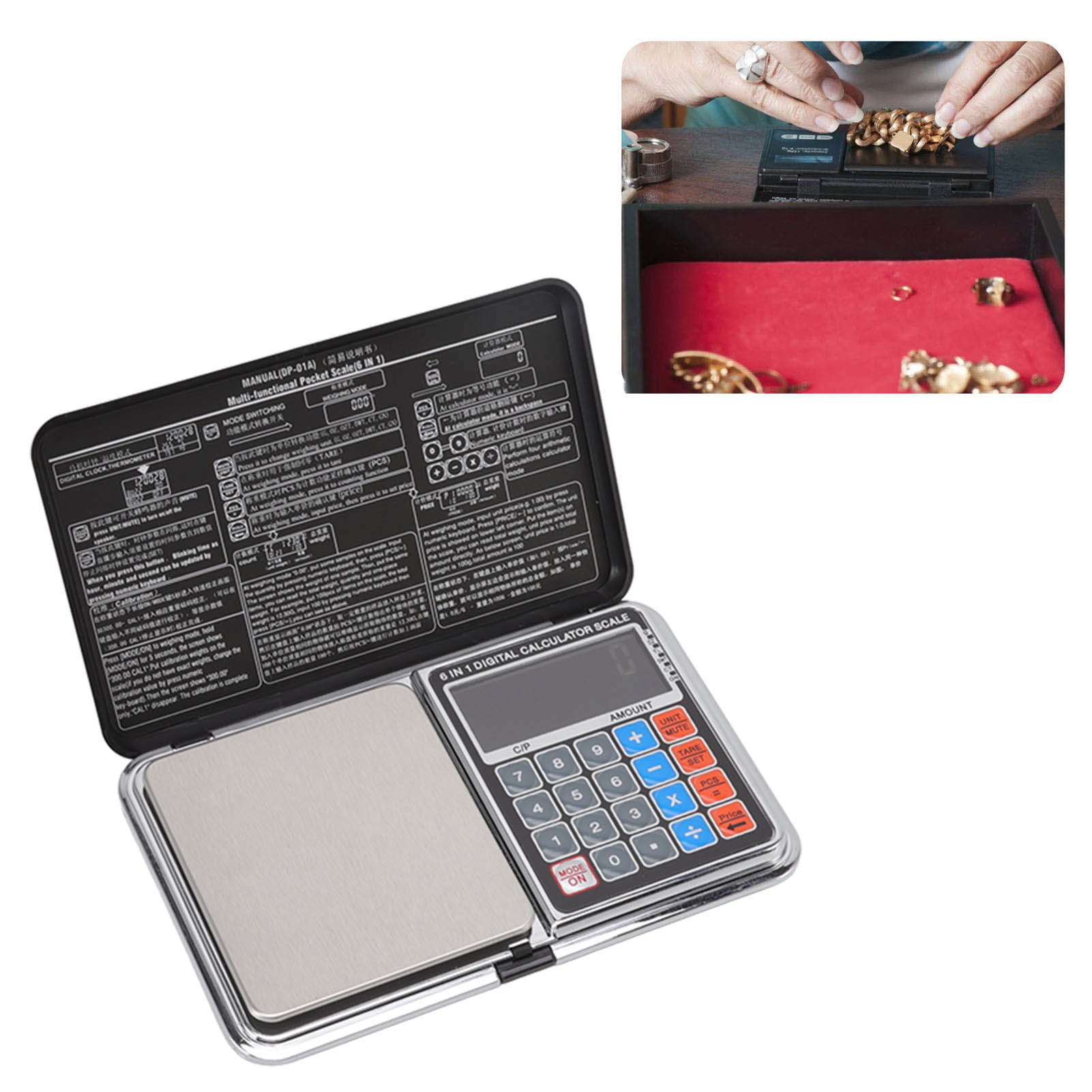 Mini-tragbare Elektronische Waage, Küchenwaage Zum Backen, Lebensmittel- Und Pharmawaage, Präzisionswaage Für Schmuck (0,01/100 G), Teewaage.