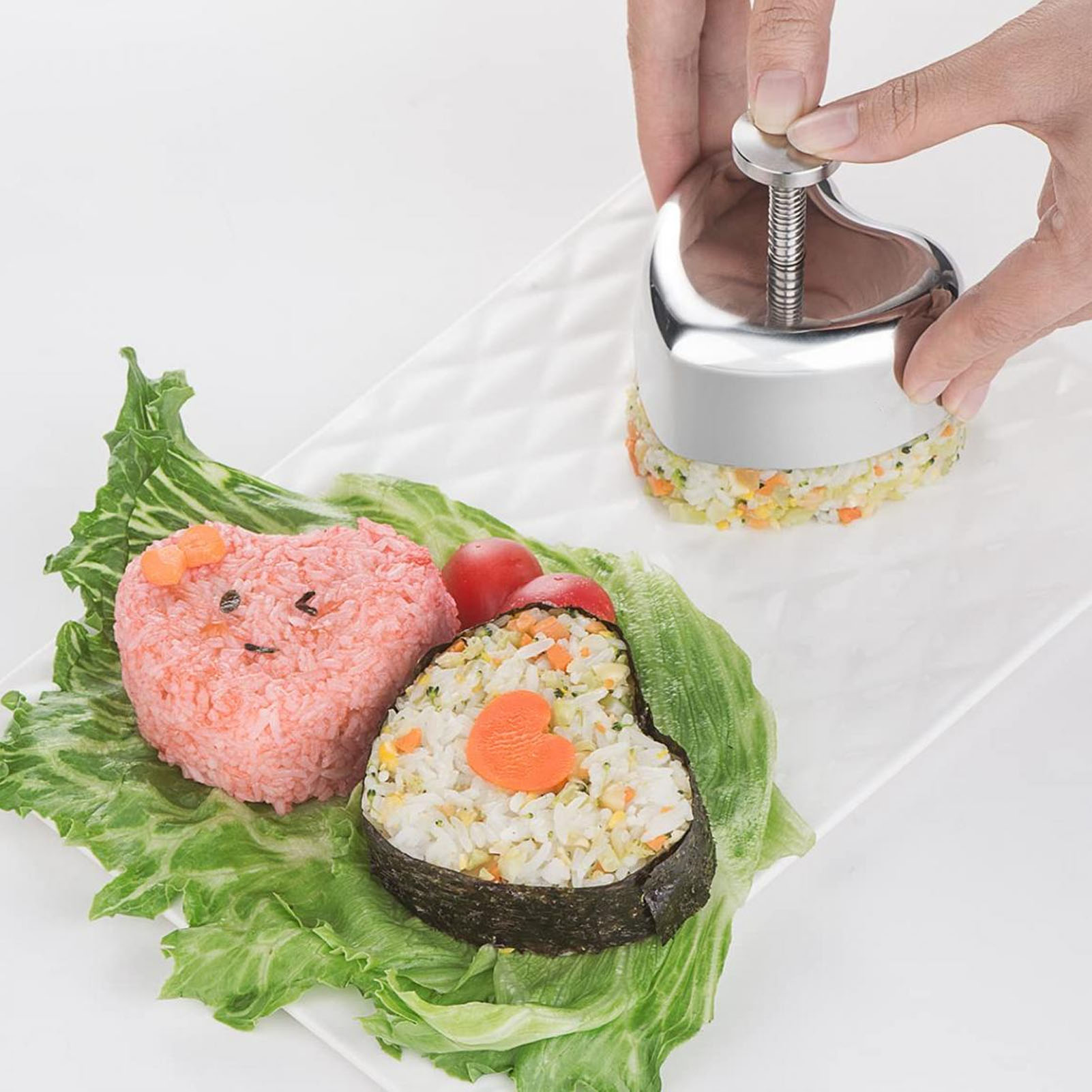 Reisbällchenform Aus Edelstahl 304, Küchenhelfer Zur Zubereitung Von Babynahrung, Lebensmittelechte Reisbällchenform, Sushi-werkzeug