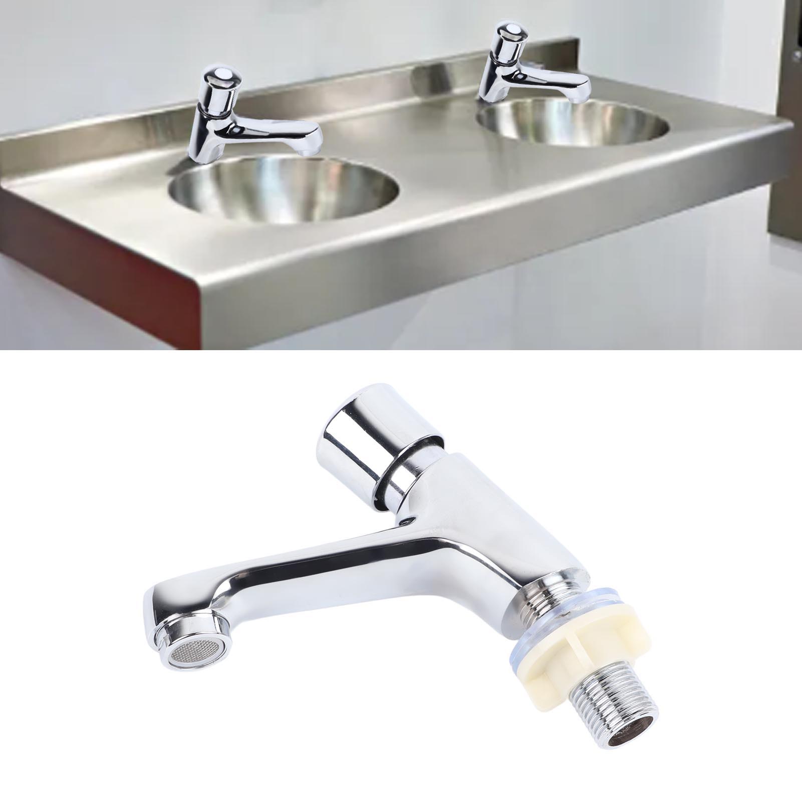 Manuell Bedienbarer Wasserhahn Mit Zeitschaltuhr Für Waschbecken