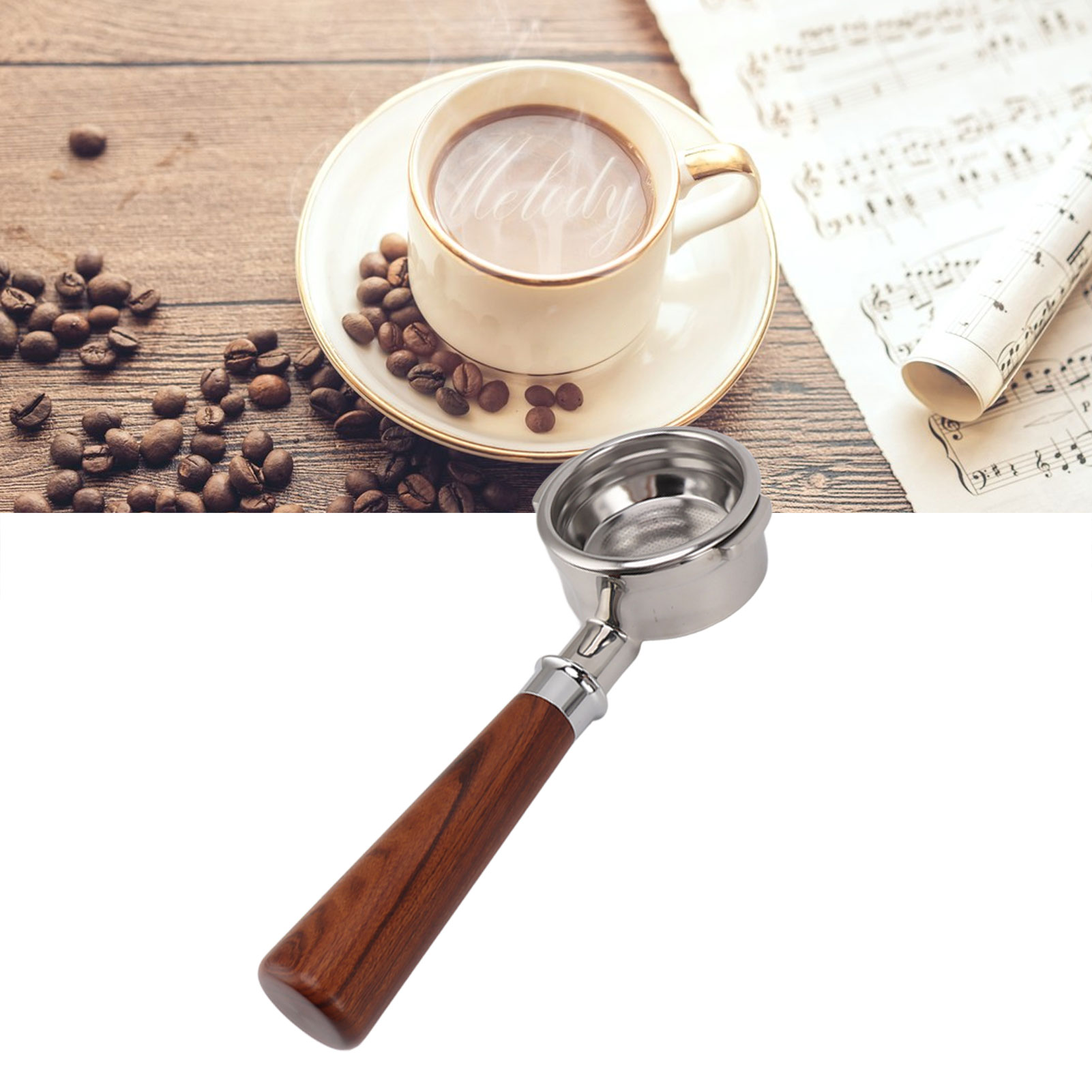 Breville Series 9 Universal-lenker, 58 Mm, Mit Zwei Griffen, Edelstahl, Modell A1, Palisander-finish