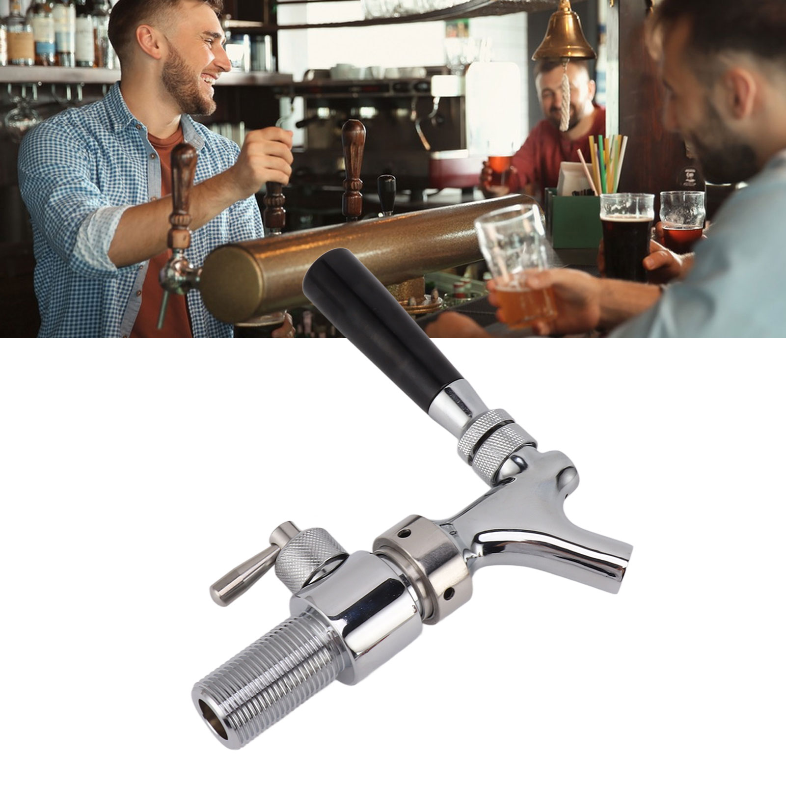 Bierhahn Aus Verchromtem Edelstahl Rostfrei Und Auslaufsicher.