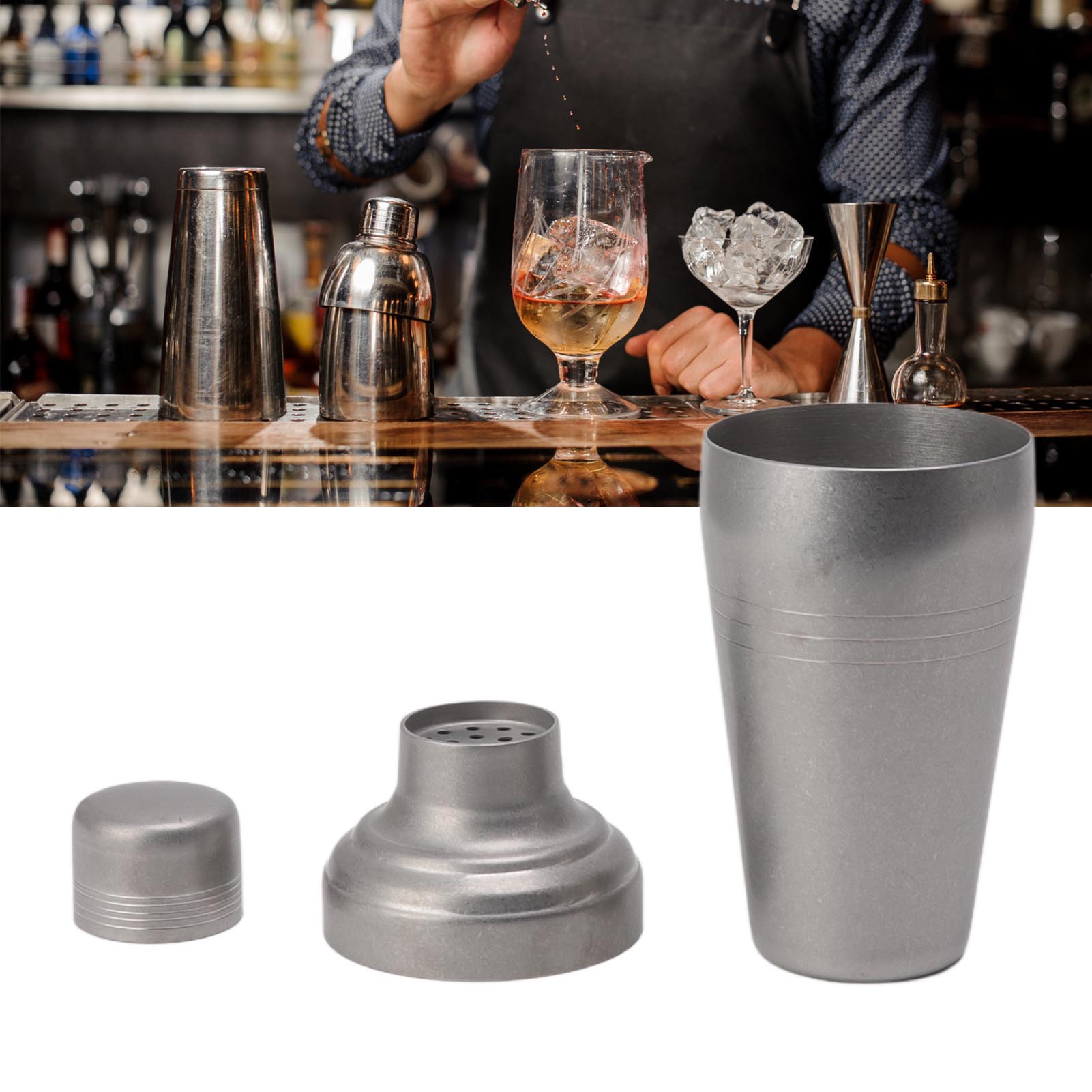 Barzubehör Aus Edelstahl 304, Shaker, 510 Ml, Mattiert