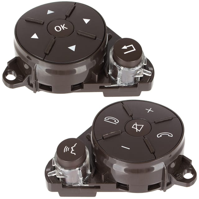 Mercedes Glk-klasse X204 08-15 Multifunktions-lenkradschalter Dunkelbraun Links + Rechts 2-teiliges Set