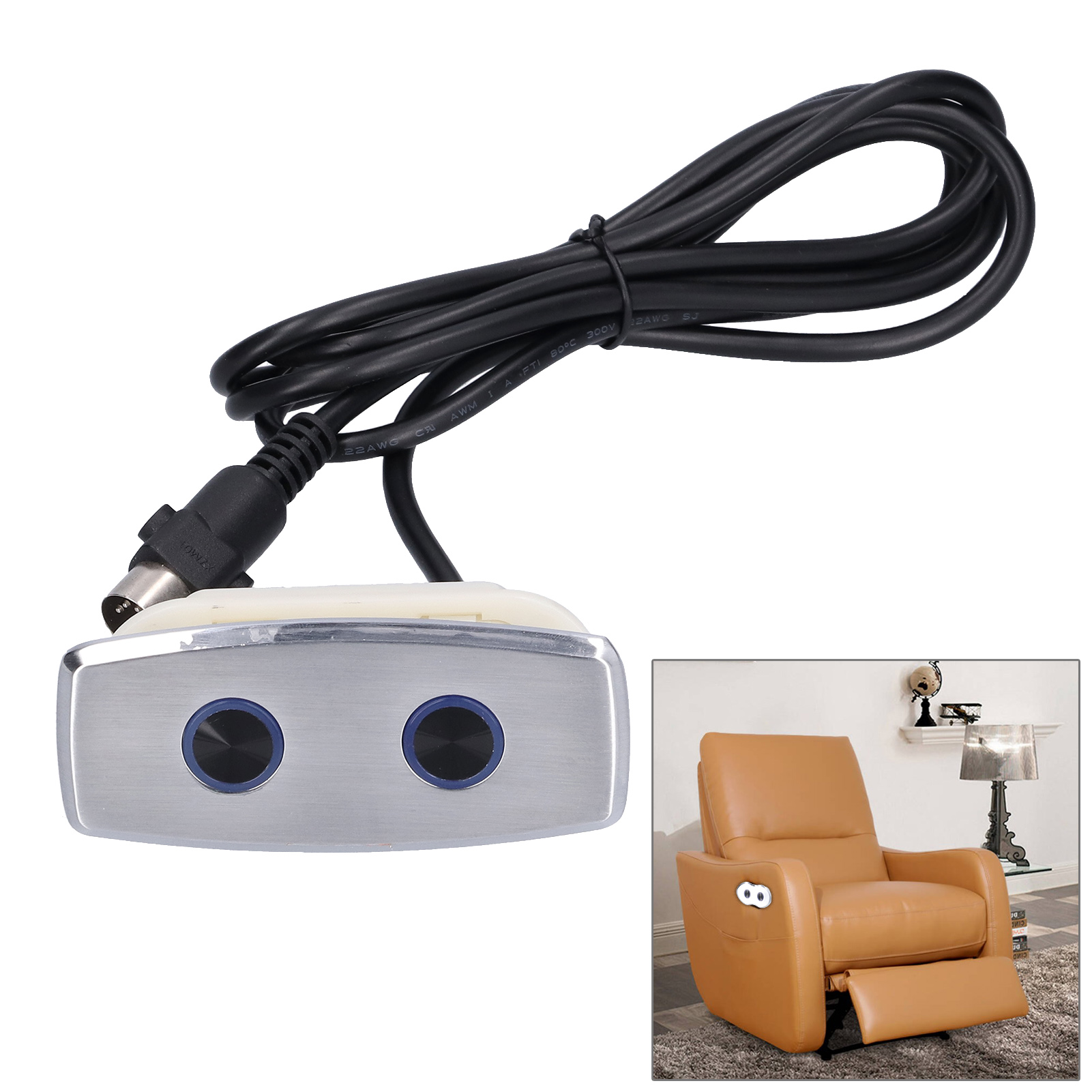 Elektrischer Linearantrieb-steuergriff Für Heimkinos, Wohnzimmer, Elektrische Sofas, Seitliche Tasten, Kabelgebundene Steuerung, Gerader Kopf 5p, Ohne Usb.