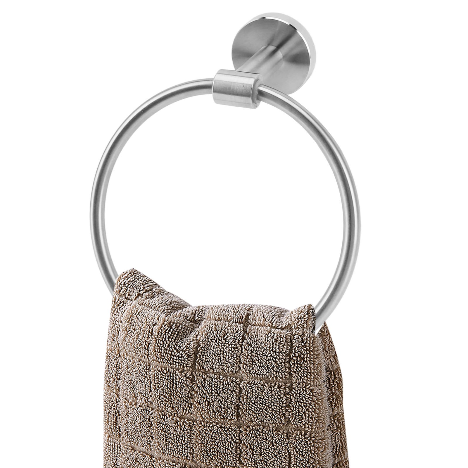 Wandmontierter Handtuchring Aus Edelstahl, Einfacher Handtuchhalter, Hängeregal Für Bad Und Küche, Edelstahlregal.