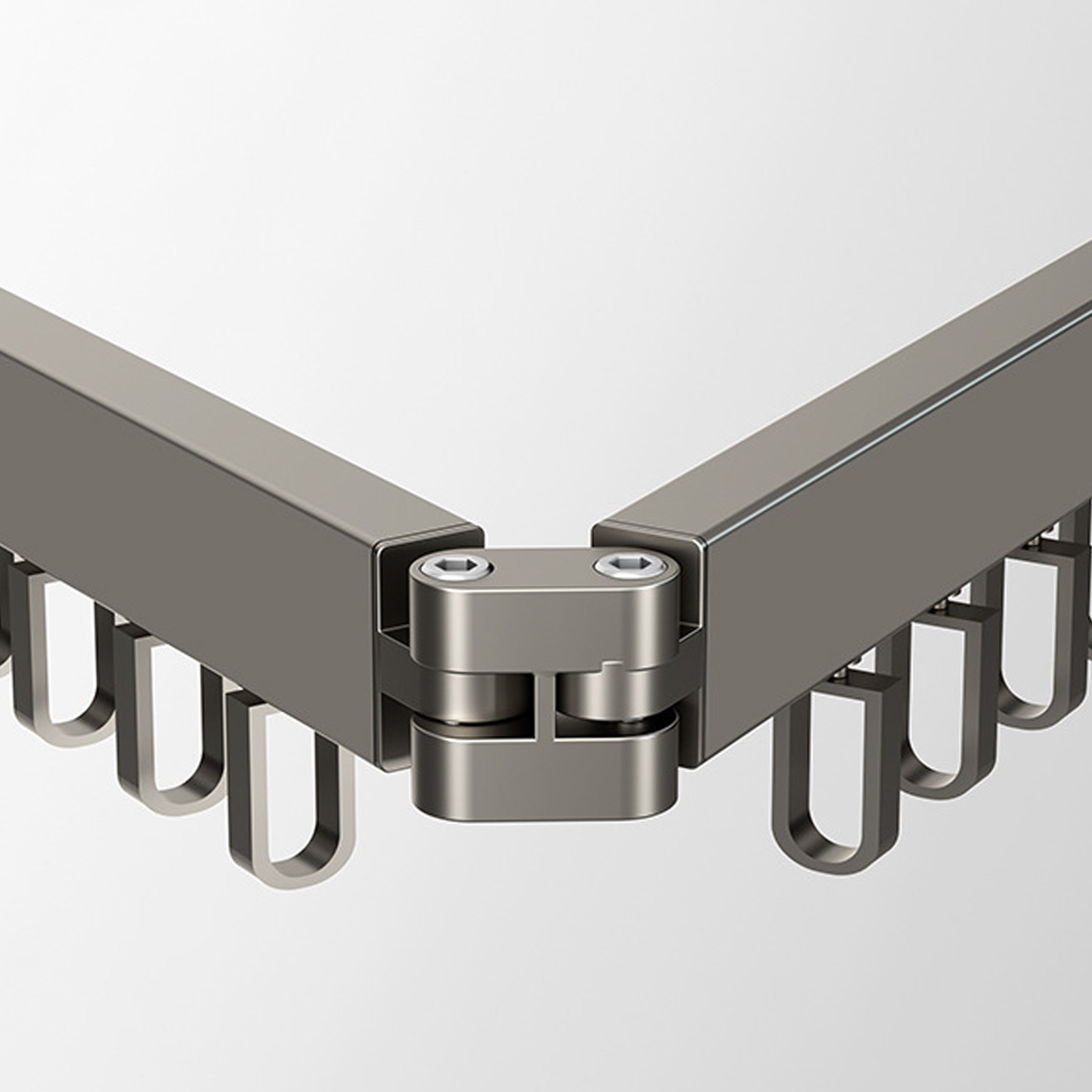 Gao Wenhai Wäscheständer Aus Aluminiumlegierung, Faltbar, Balkonaufhänger, Kein Bohren Erforderlich, Drehbarer Innenring, Der Sich In Zwei Teile Falten Lässt.