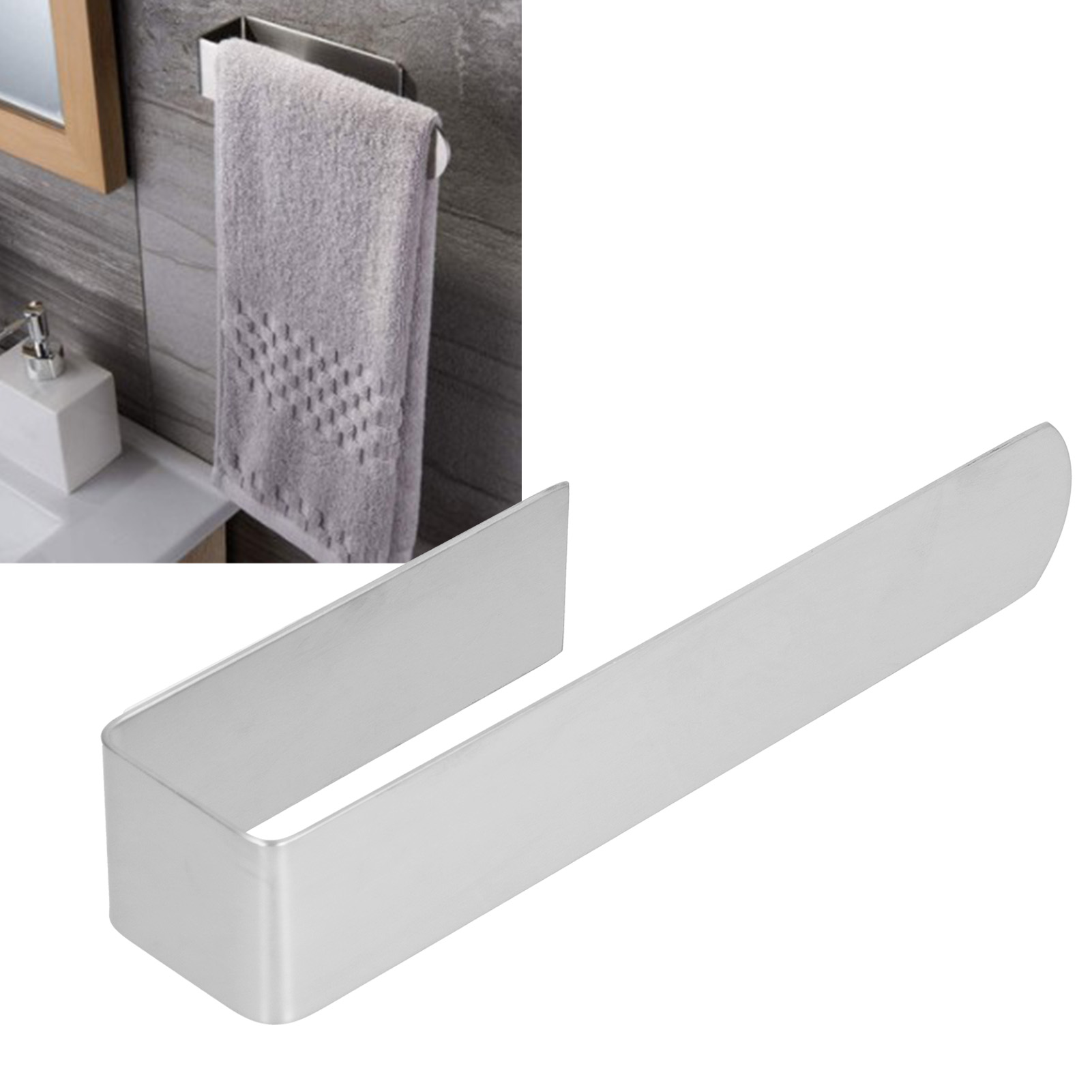 Handtuchhalter Aus Edelstahl, Kein Bohren Erforderlich, Badezimmerablage, Wc-zubehör, Handtuchstange