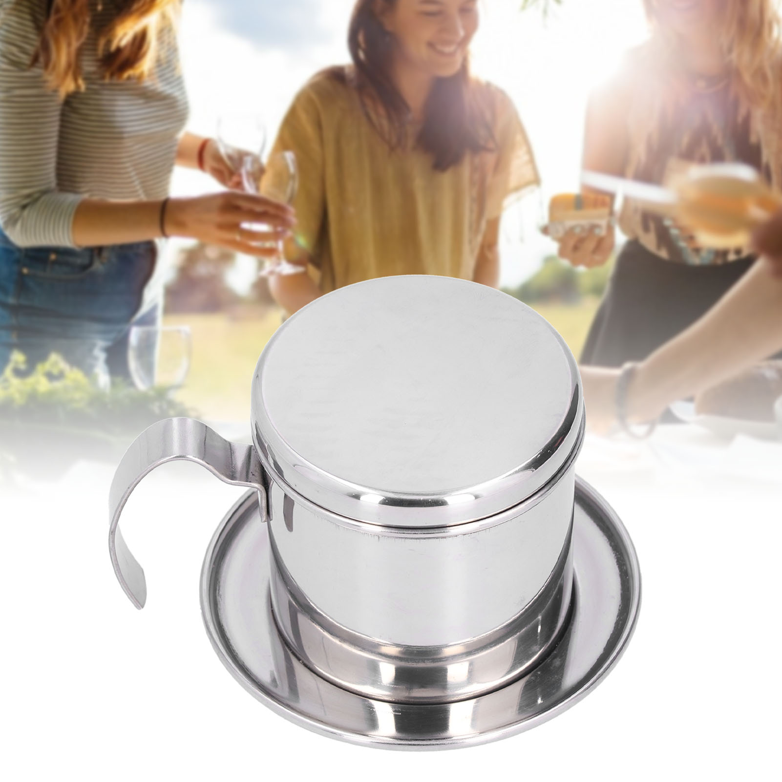 Fassungsvermögen: 101-200 Ml. Vietnamesische Kaffeemaschine, Edelstahl-kaffeemaschine Für Den Hausgebrauch, Edelstahl-kaffeefilter.