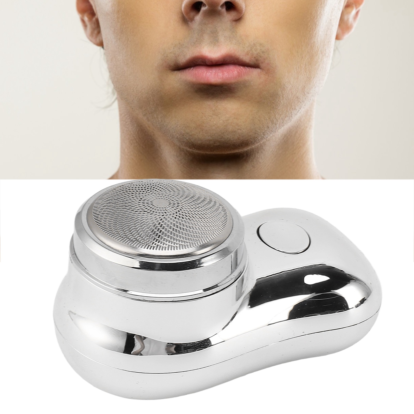 Mini-elektrorasierer, Usb-aufladbar, Versilbert