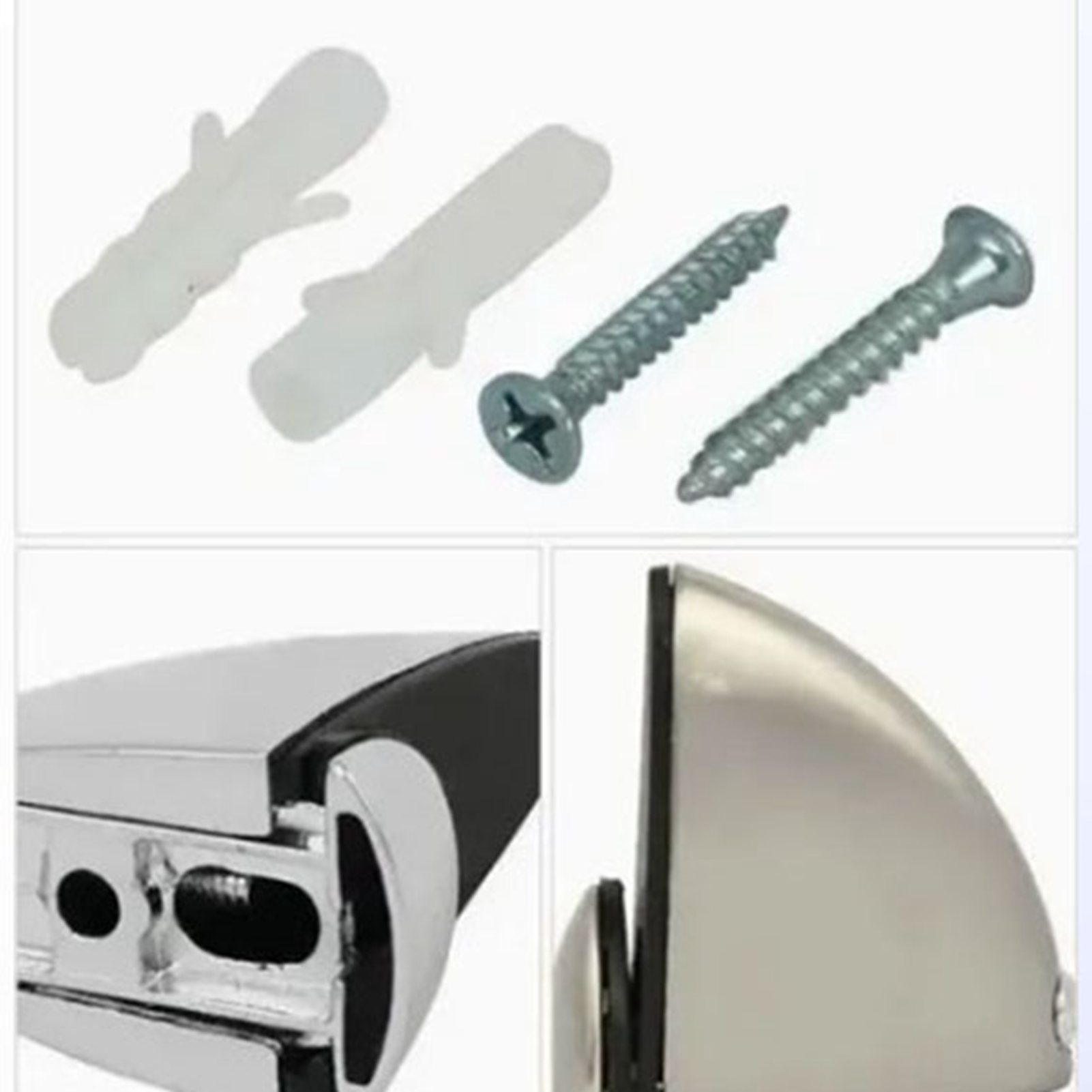 Set Mit 8 K168 Glasregalclips — Verstellbare, Polierte Glasregalclips Aus Aluminiumlegierung, Fischmaulförmige Clips, F-förmige Clips, Trennwand-regalhalterungsverbinder