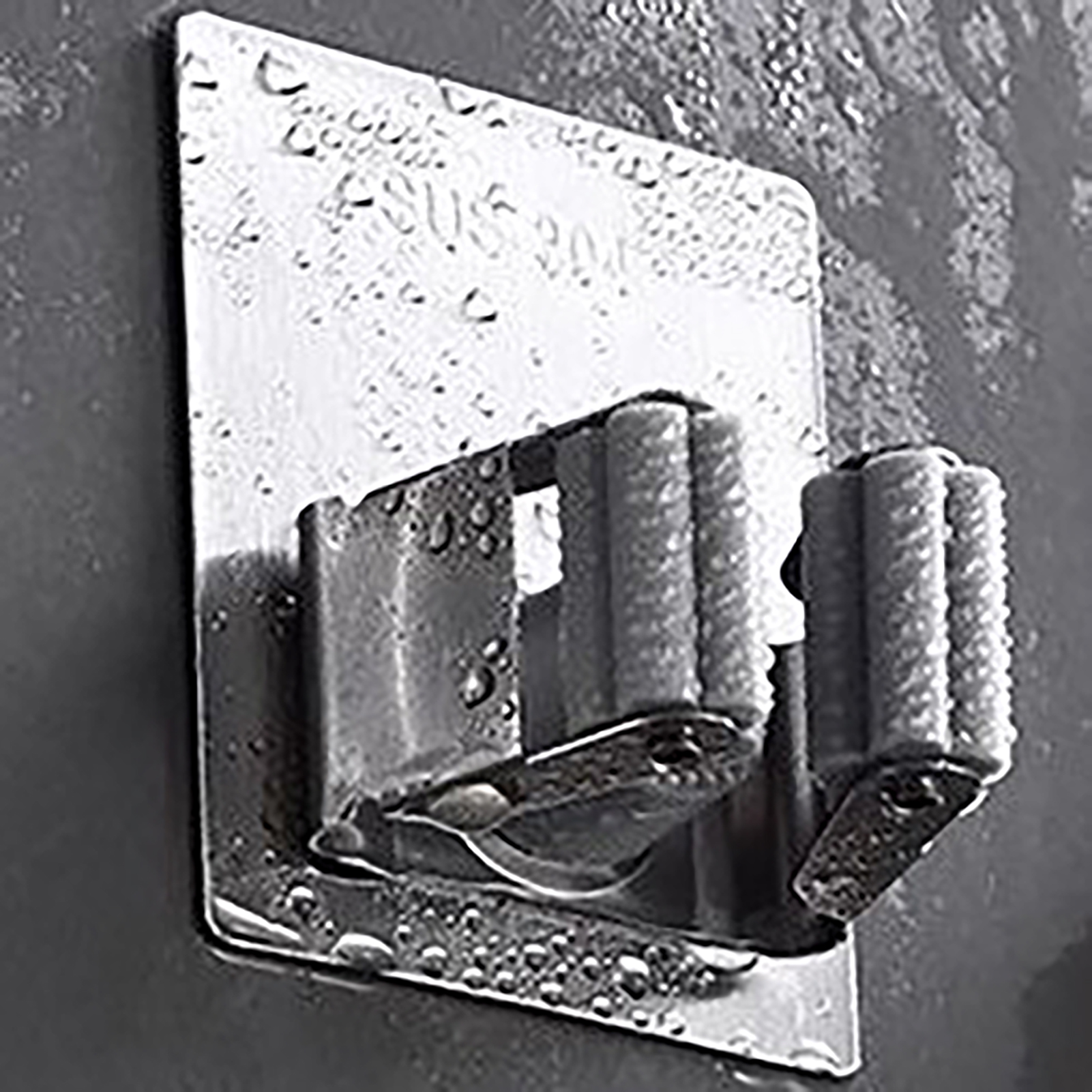 Besenhalter Aus Edelstahl Mit Klebefläche, Wandbefestigungsclip Ohne Bohren Zur Aufbewahrung Im Badezimmer.