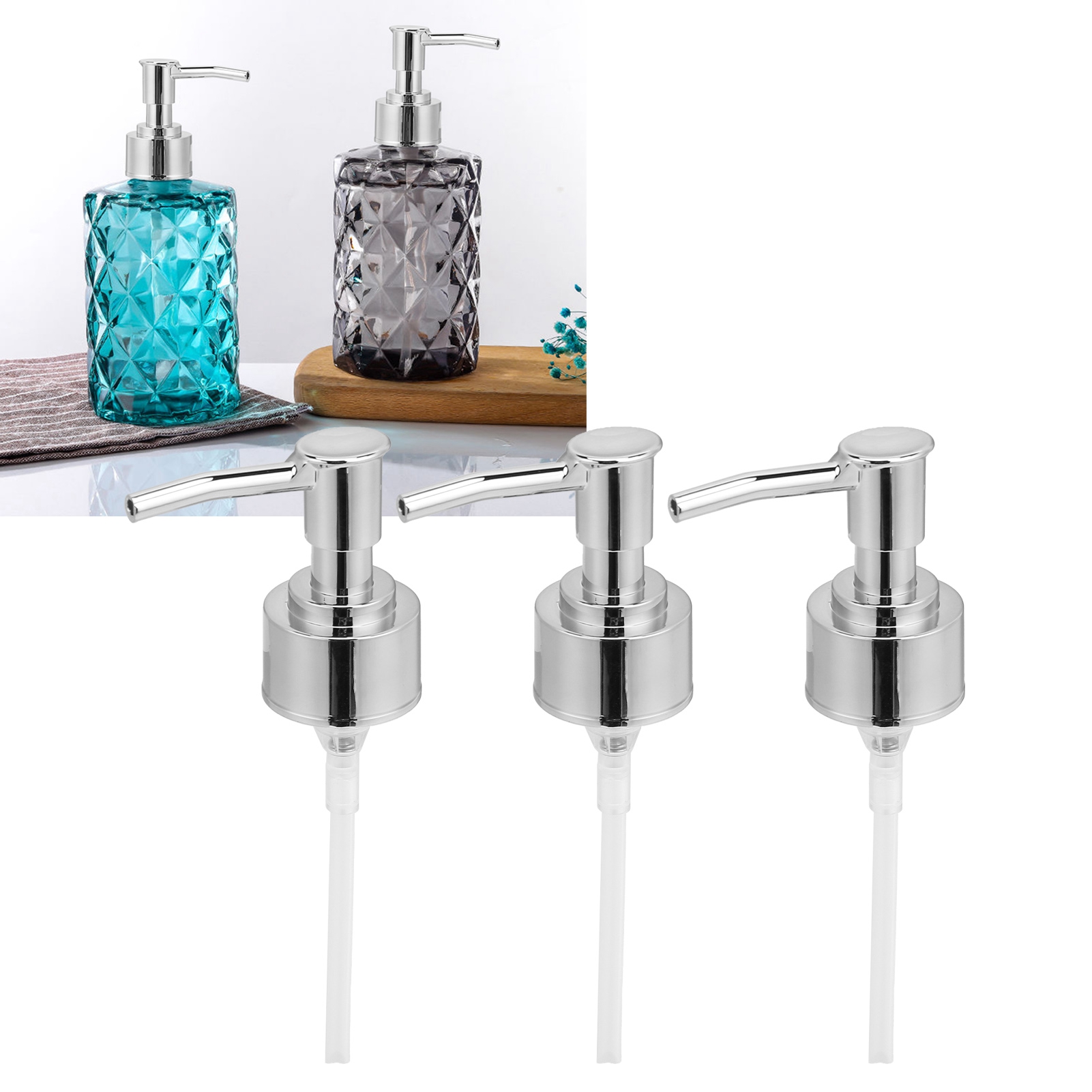 Parfümflasche, Wohnaccessoires, Handgefertigte Kristallflasche Für Handdesinfektionsmittel, Sprühdüse, Silber