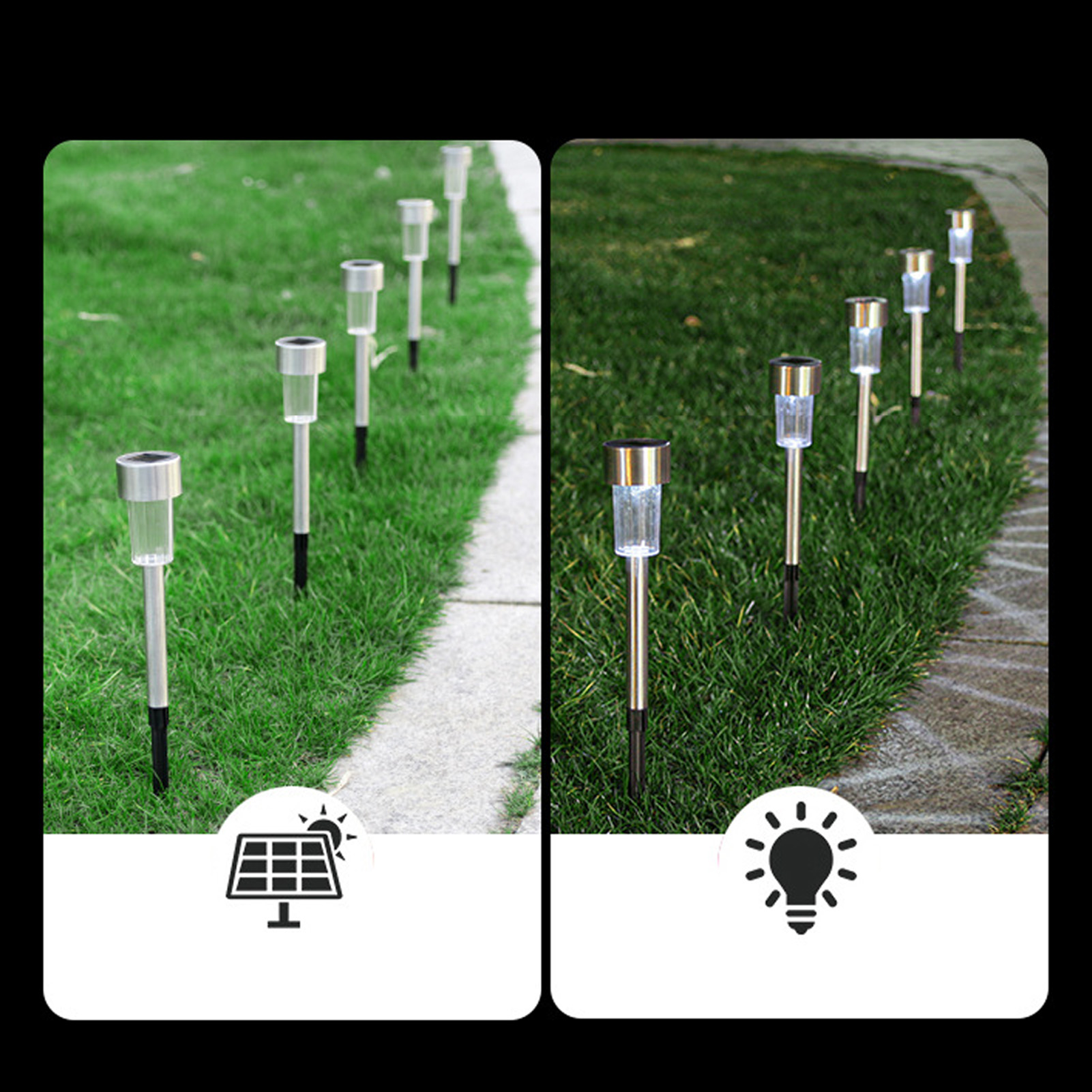 Konvolut Von 10 Neuen Solar-gartenleuchten, Terrassenleuchten, Großhandel, Außenbeleuchtung, Bodeneinbauleuchten, Technische Leuchten, Solarleuchten, Heimgebrauch, Weißes Licht
