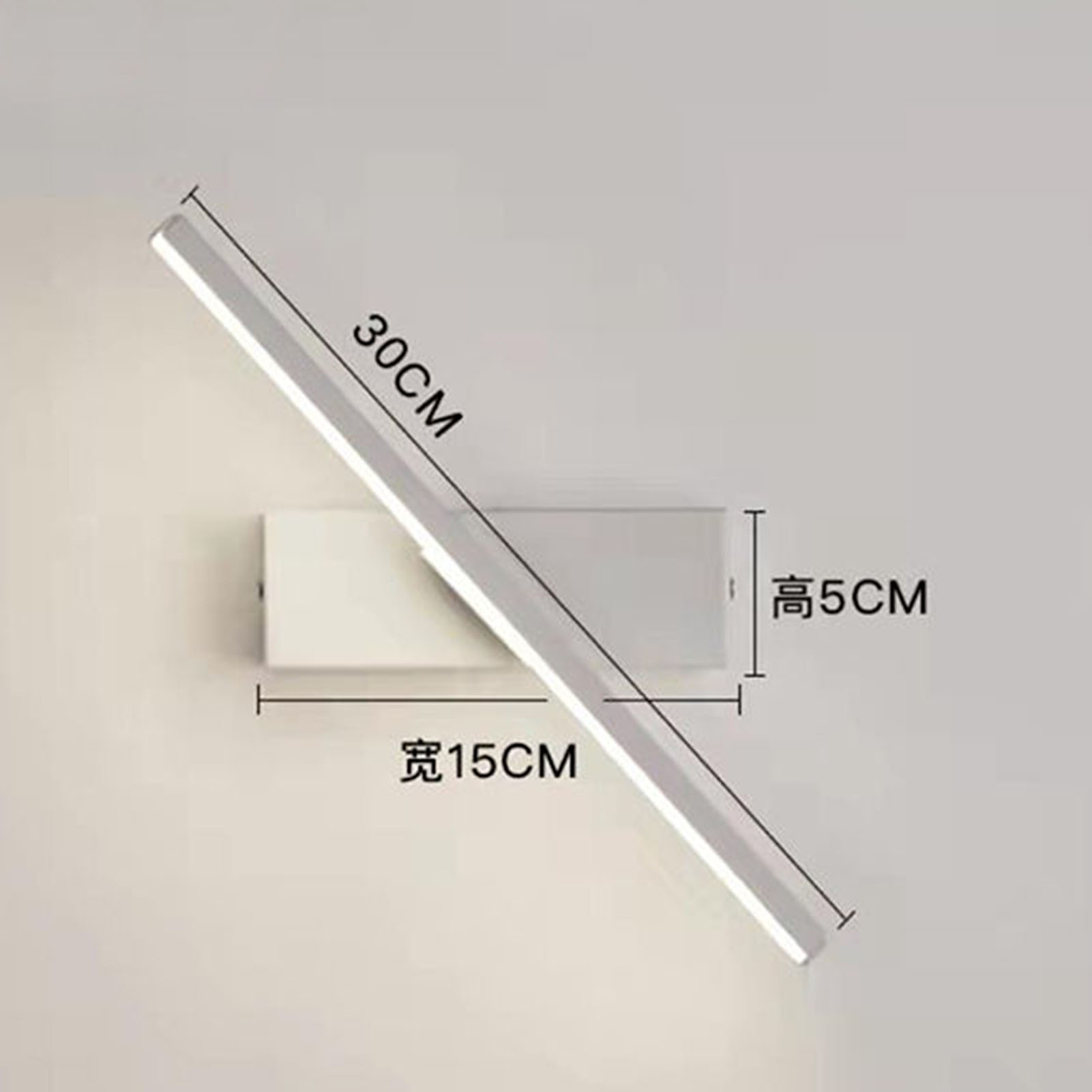 Moderne Und Kreative Skandinavische Minimalistische Nachttischlampe Fürs Schlafzimmer, Individuell Gestaltbare Drehbare Wandleuchte, Weißes Licht – 30