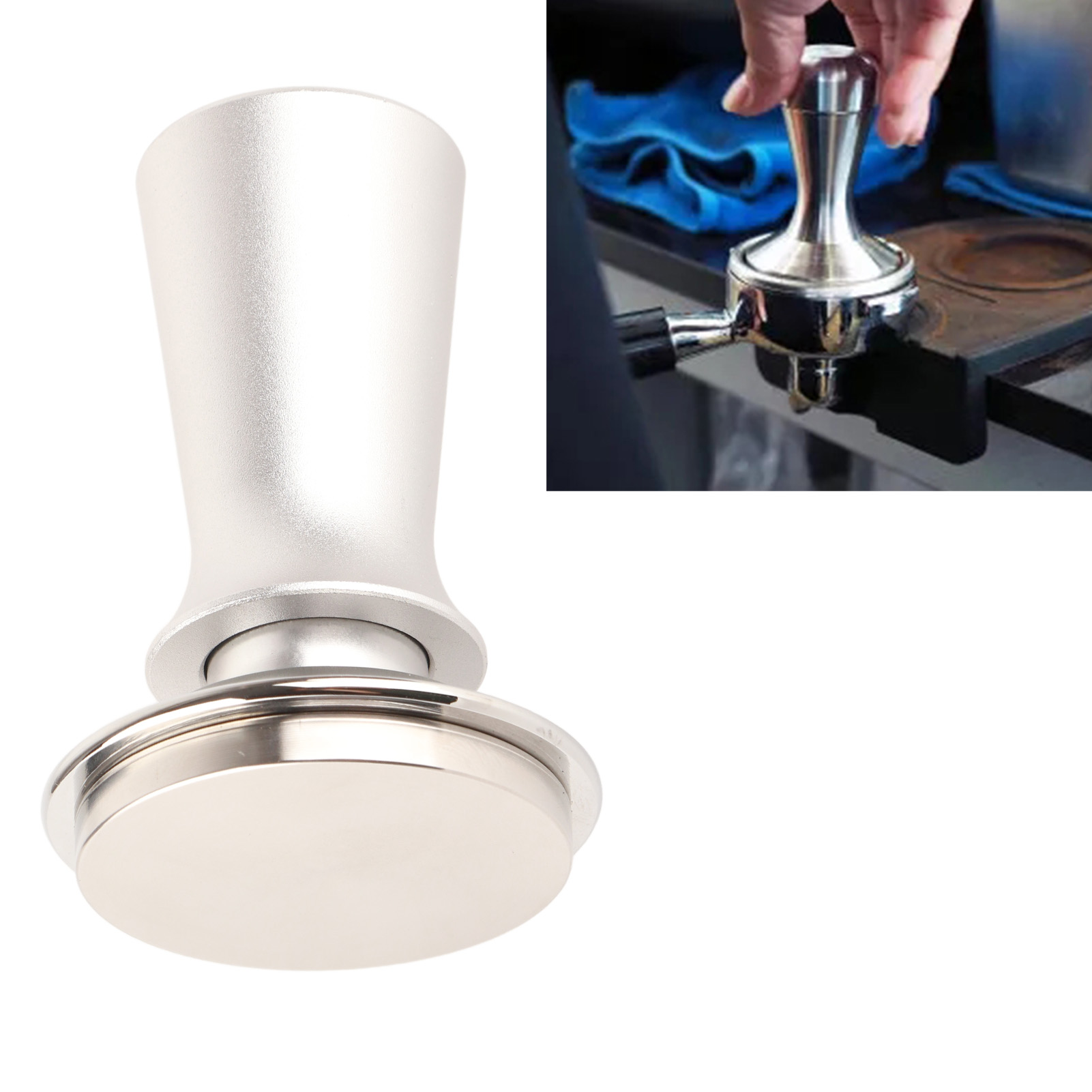 Horizontaler Pulververdichter Mit Konstantem Federdruck, Pulververdichter, 53 Mm Silberner Pulververdichterhammer.