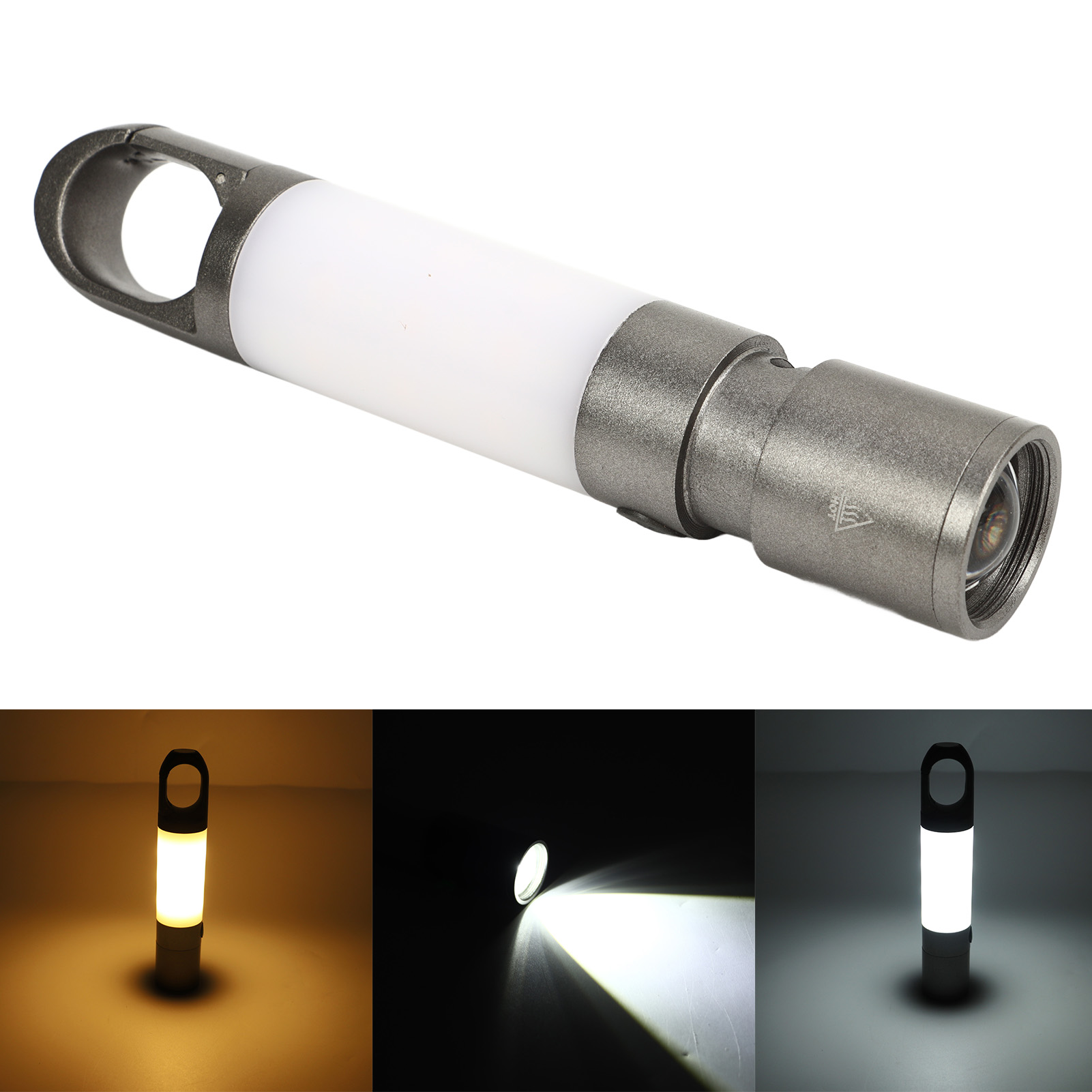 Hochleistungsfähige, Tragbare Taschenlampe Mit Magnet, Zeltlichtleiste, Dimmbarer Rgb-lampenschirm, Wiederaufladbare Arbeits- Und Wartungslampe Für Outdoor-camping, Multifunktionale Beleuchtung.