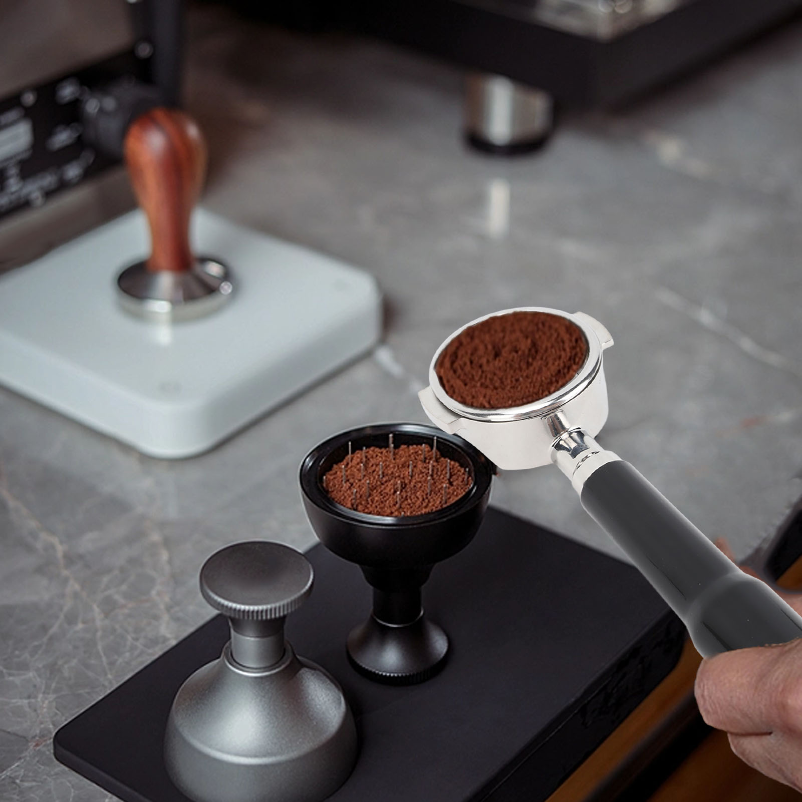 Expobar E61 Hohler Edelstahl-kaffeemaschinengriff Ohne Sockel, Zubehör Für 58 Mm Kaffeemaschine.