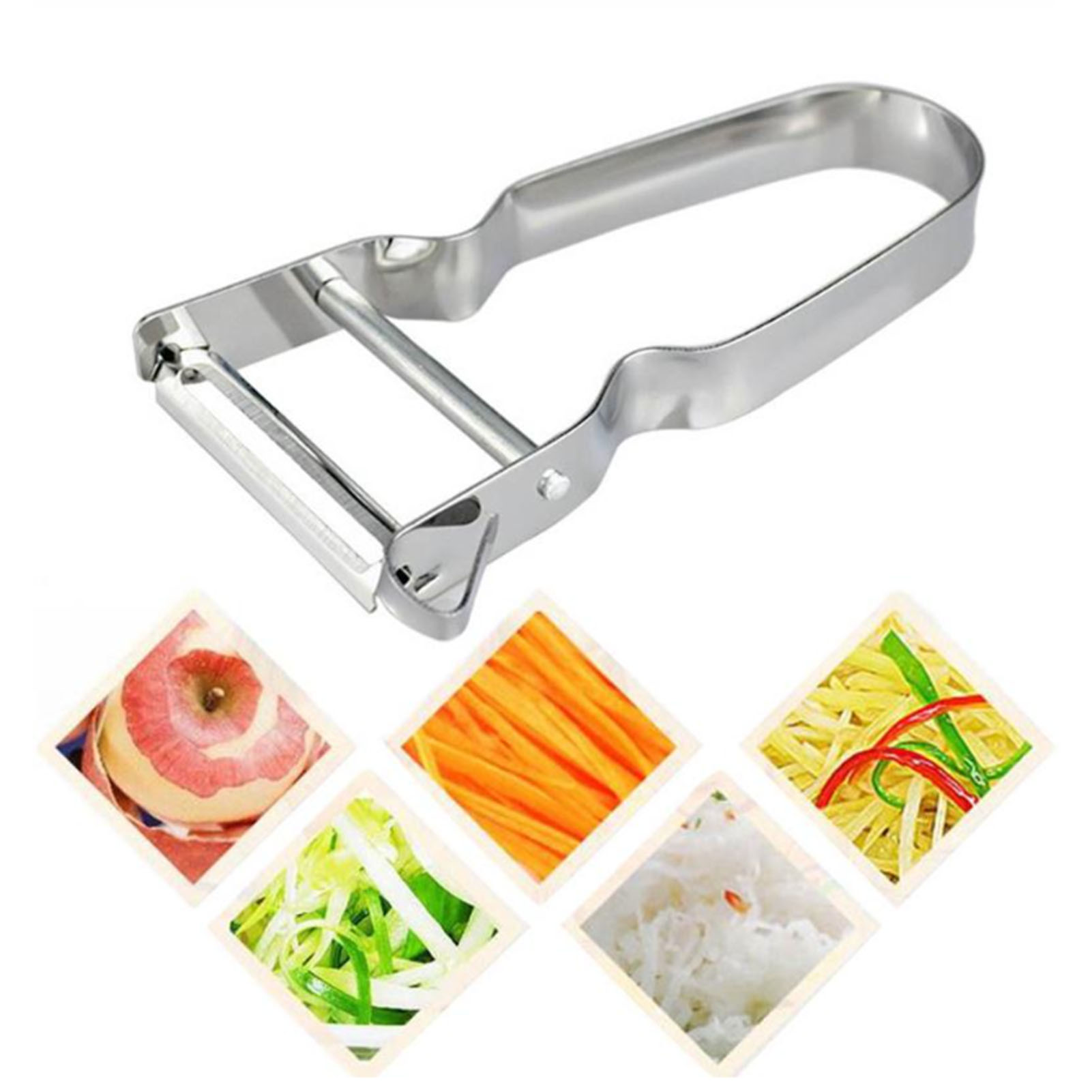 Obstschäler Aus Edelstahl 430, Kreativer Obstschäler Für Den Haushalt, U-förmiger Obstschäler, Apfel-, Kartoffel- Und Melonenschäler
