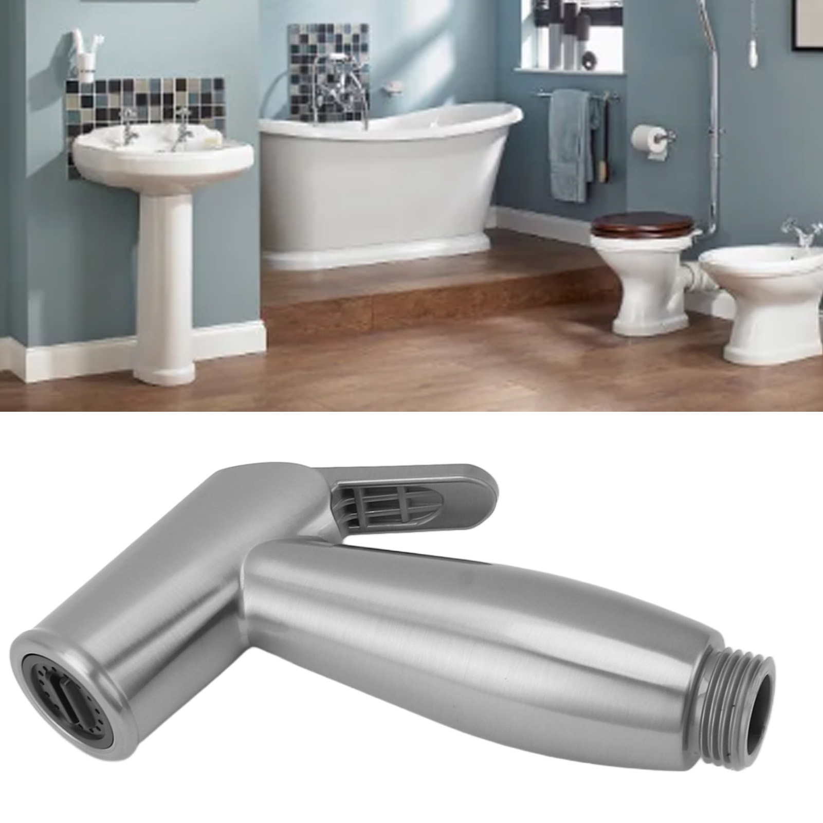 Hochdruck-toilettenspritzpistole, Toiletten-booster-zubehör, Bidet Aus Gebürstetem, Vernickeltem Abs.