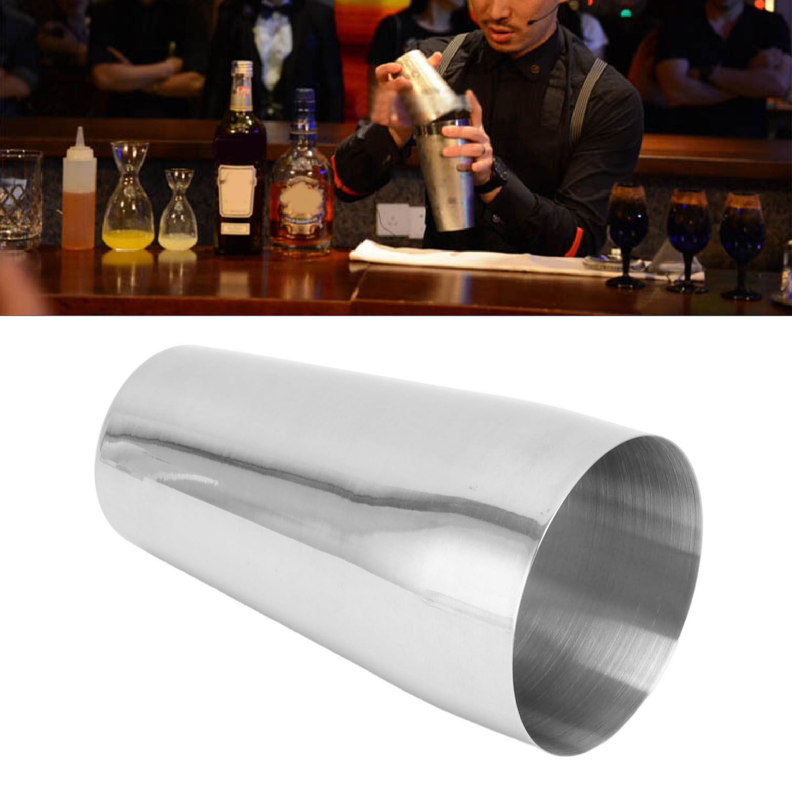 Milchshake-becher Aus Edelstahl, Mixbecher Für Bubble-tea-läden, Cocktailshaker, Dicker Shakerbecher.