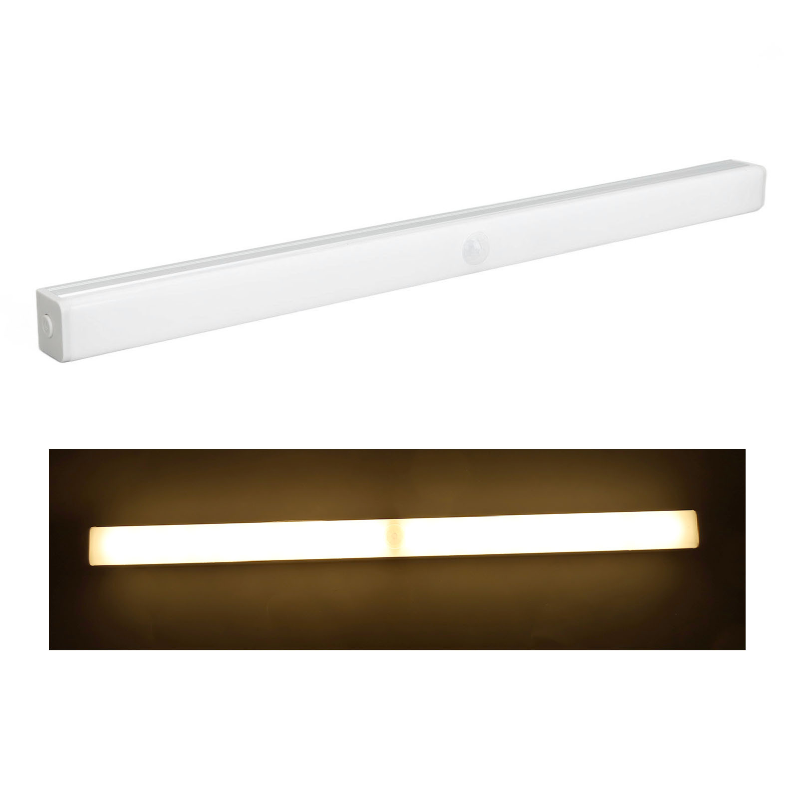 Lange Led-lichtleiste Mit Bewegungsmelder, Kabellos Über Usb Aufladbar, Für Küche, Schrank Oder Kommoden.