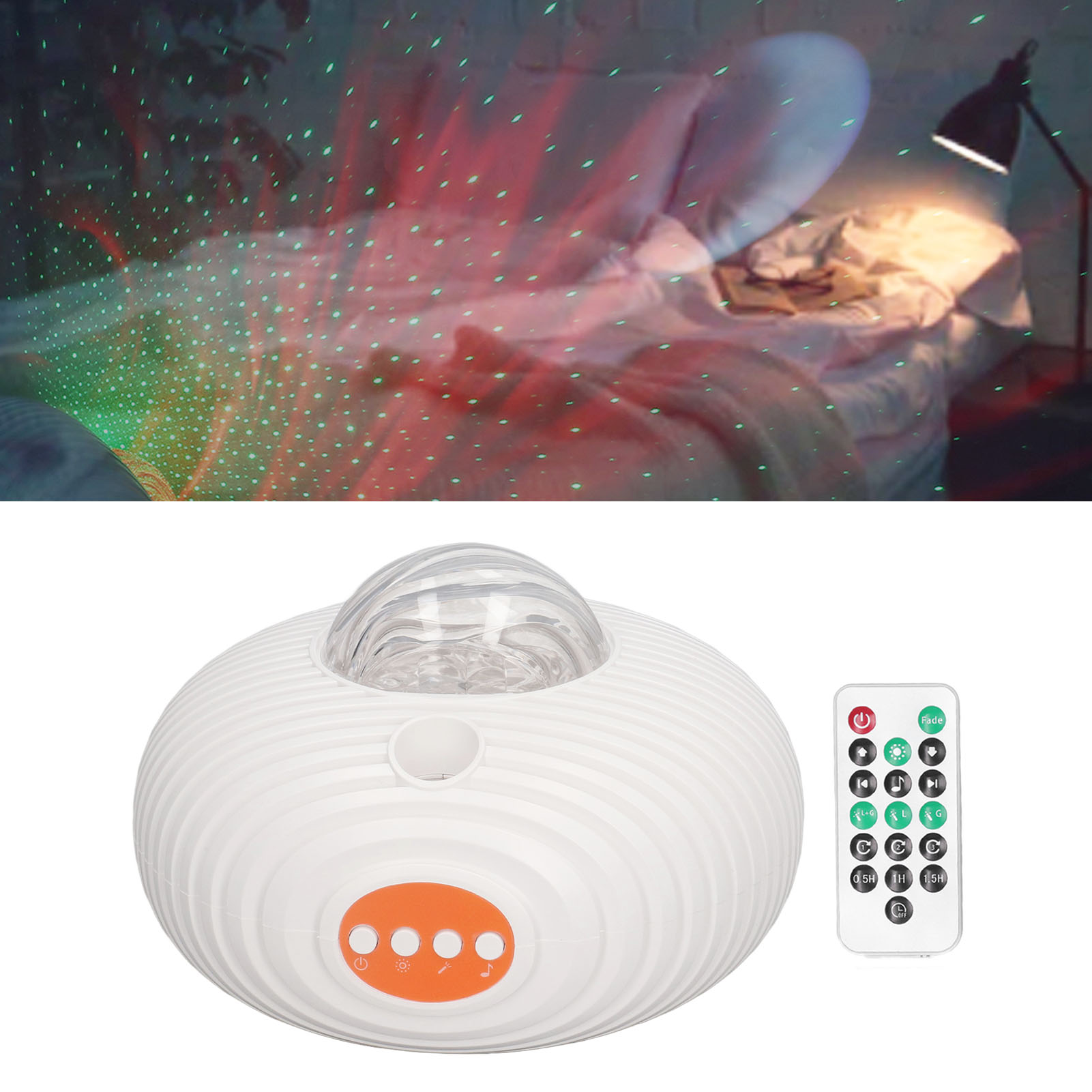 Ufo-projektorlampe, Sternenhimmelprojektor, Nordlichtprojektor, Sternenhimmelprojektor Fürs Schlafzimmer, Stimmungslicht, Wiederaufladbarer Projektor