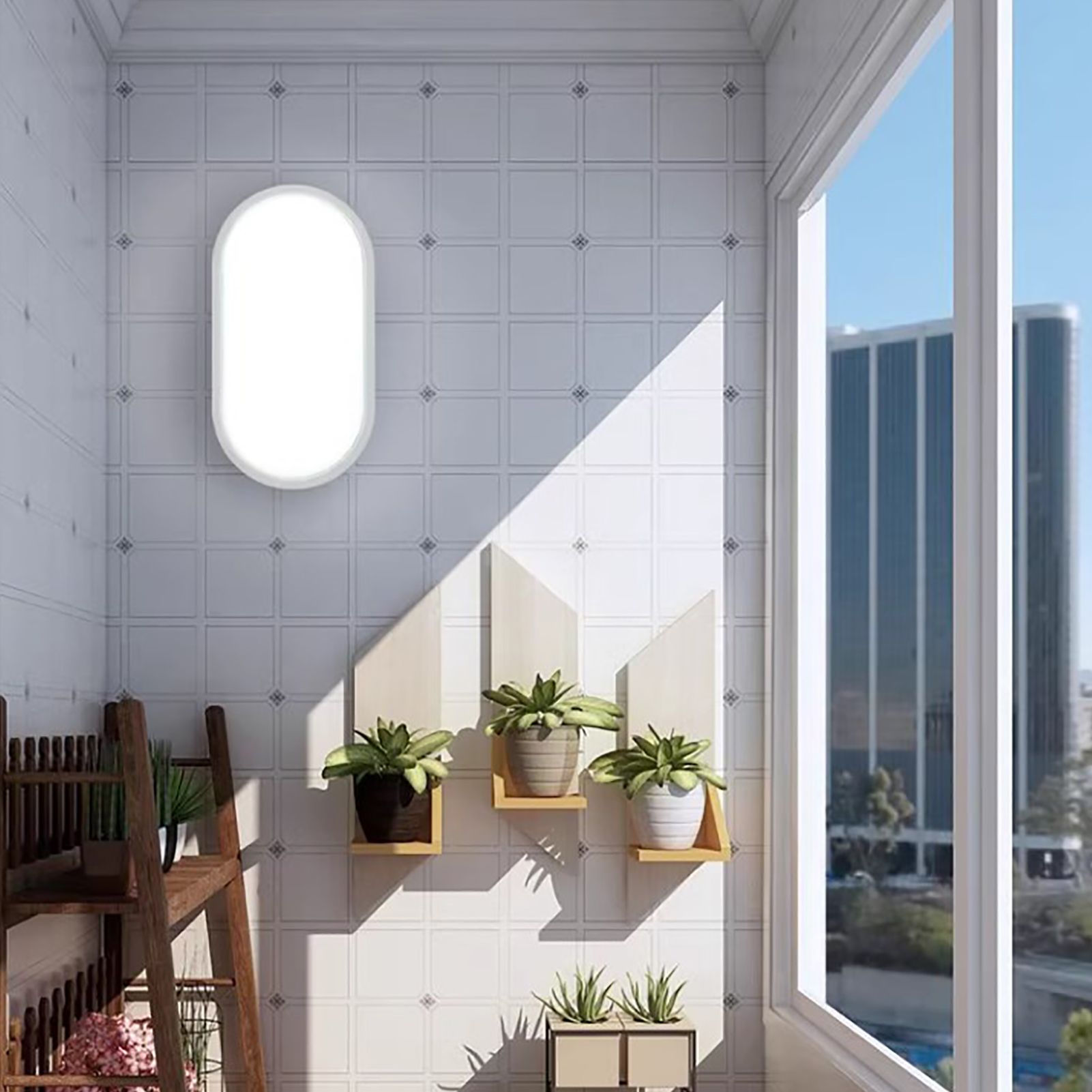 Wasserdichte Außenwandleuchte Für Balkone, Treppen, Flure Und Durchgänge Ultrahelle Led-deckenleuchte Für Toiletten, Badezimmer Und Andere Außenbereiche.