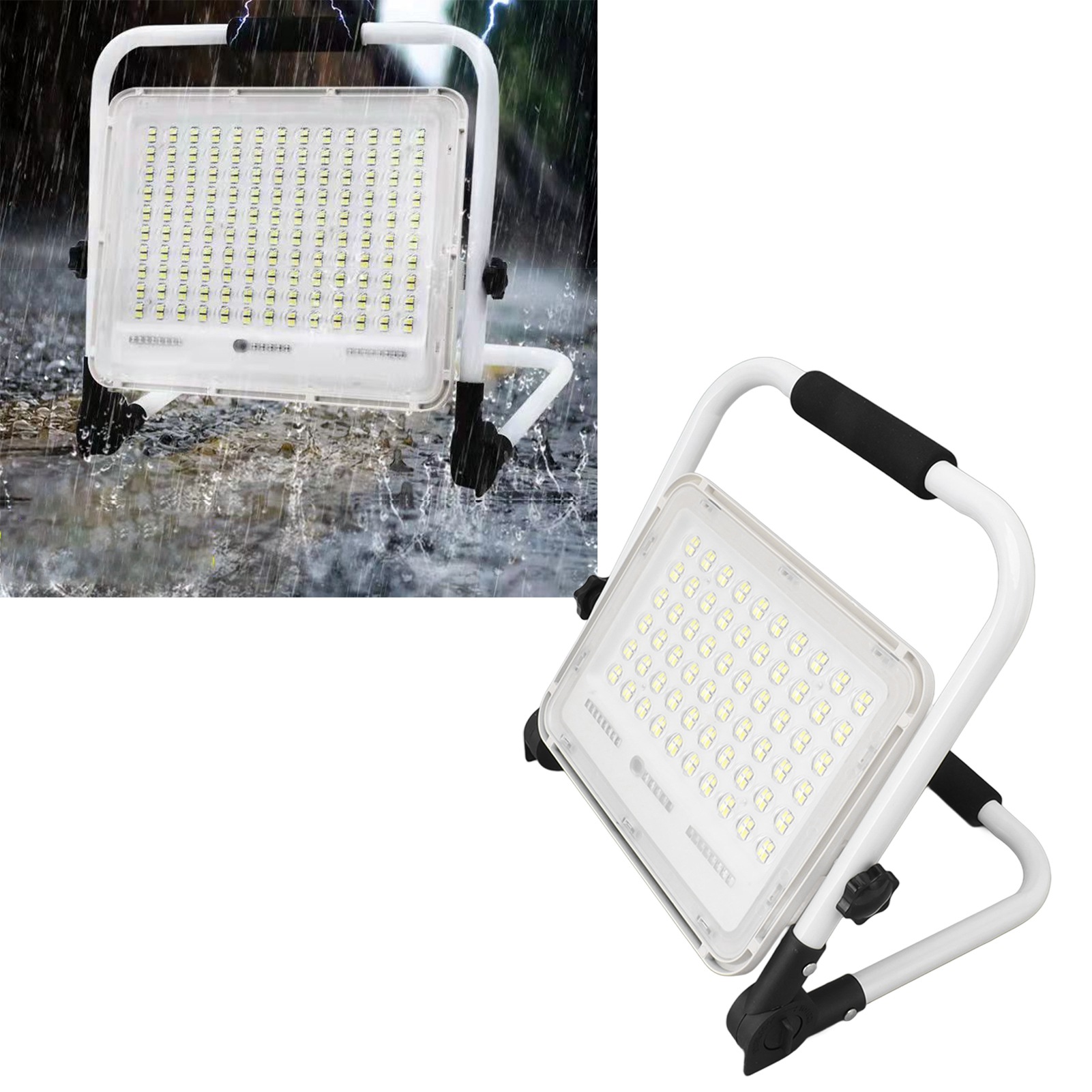 200-w-led-lampe, Wiederaufladbar, Tragbar, Notbeleuchtung Für Den Außenbereich, Tragbarer Flutlichtstrahler Für Marktstände, Hohe Helligkeit