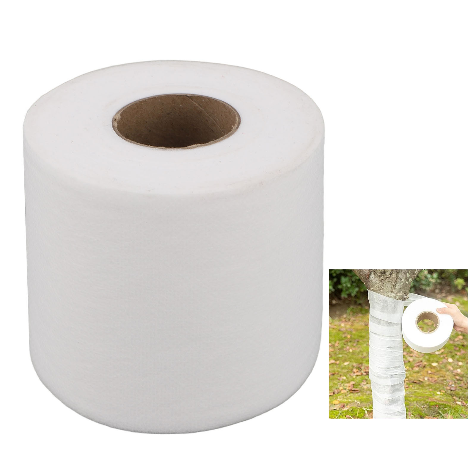 Baumschutzvlies, Isolierende Bandage, Schutz Vor Kälte Und Frost, 100 M², Für Landschaftsbau Und Isolierung. 100 M² Vliesstreifen.