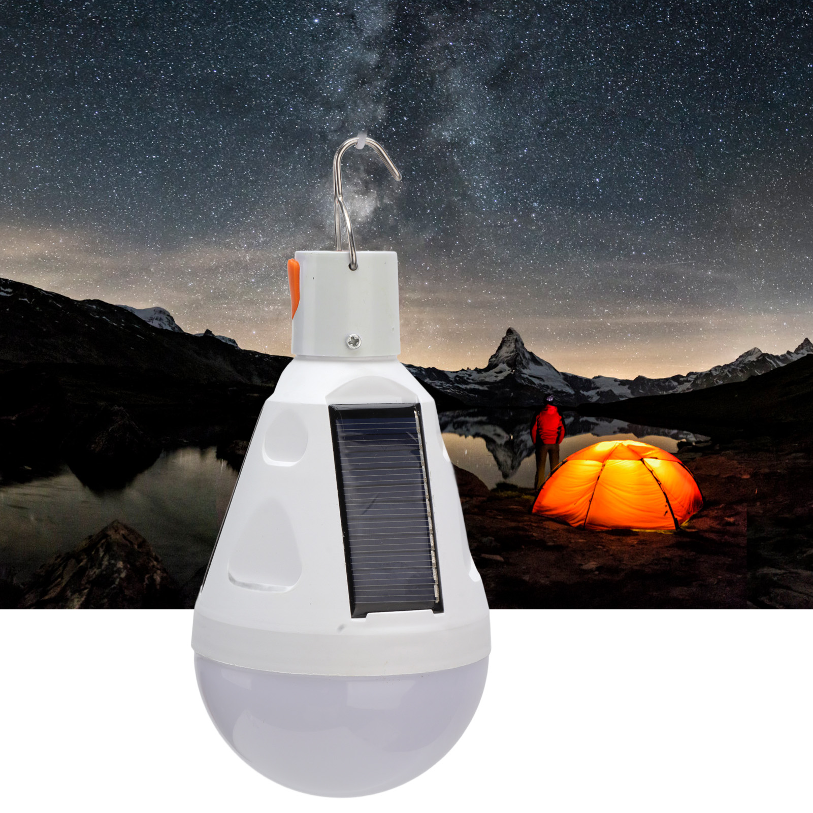 Solar-notlampe, Led-solarbirne, Usb-wiederaufladbare Campingbirne