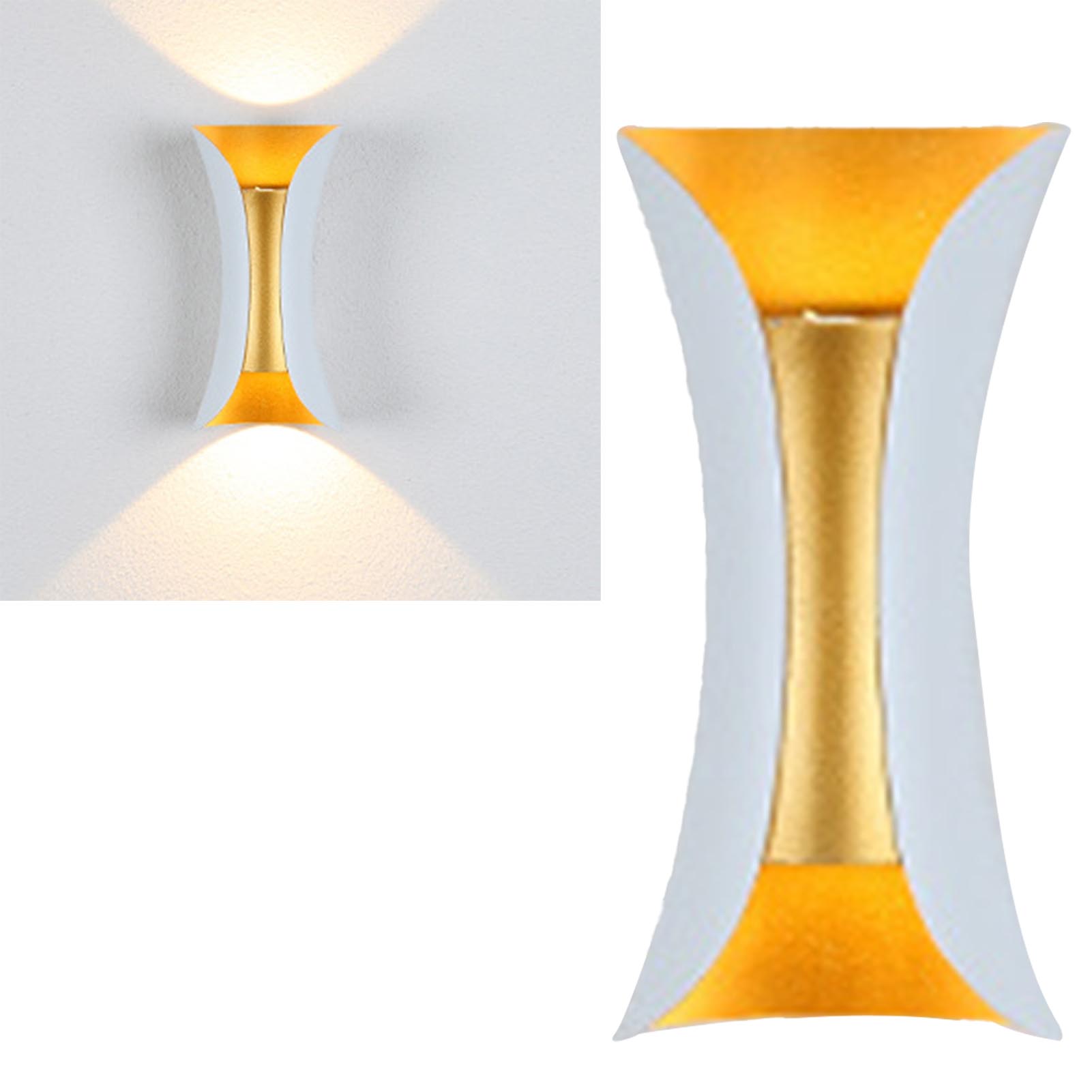 Wasserdichte Außenwandleuchte Mit Beleuchtung Von Oben Und Unten, Kreative Wandleuchte, Schlichte Und Moderne Wandleuchte Für Wohnzimmer, Schlafzimmer, Flur Oder Nachttisch, 6w Sockel.