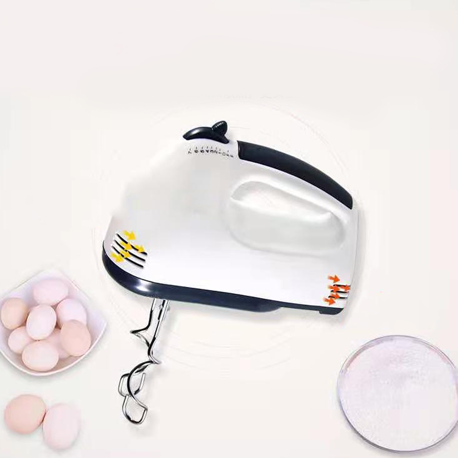 Geschenkset Gemäß Europäischen Standards: Automatischer Eierquirl, Knethaken, Elektrischer Mixer, Standmixer Mit Aufschäumer Und Knetfunktion, Buttermaschine, 220 V (europäischer Standard).