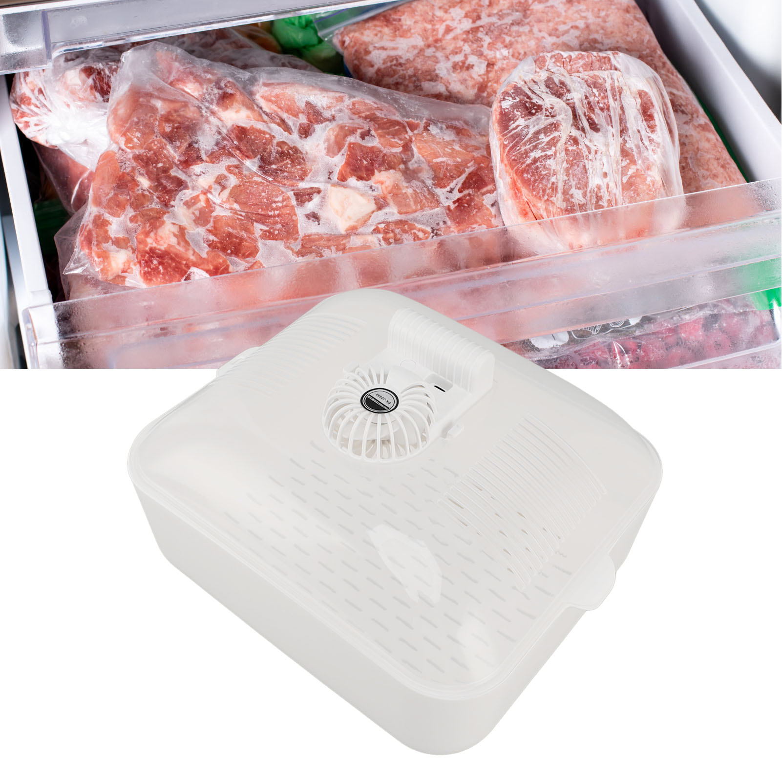 Haushalts-auftaugerät, 4-in-1-küchengerät Zum Auftauen Von Lebensmitteln, Erhält Die Frische Der Lebensmittel, Schützt Sie Vor Staub Und Erleichtert Das Auftauen Und Abtropfen Des Wassers.